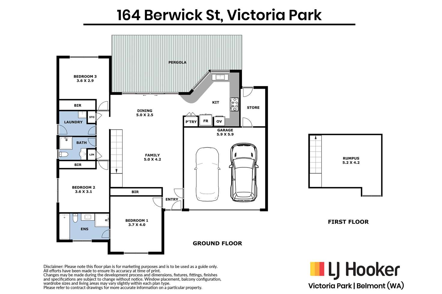 Floorplan of Homely house listing, 164 Berwick Street, Victoria Park WA 6100