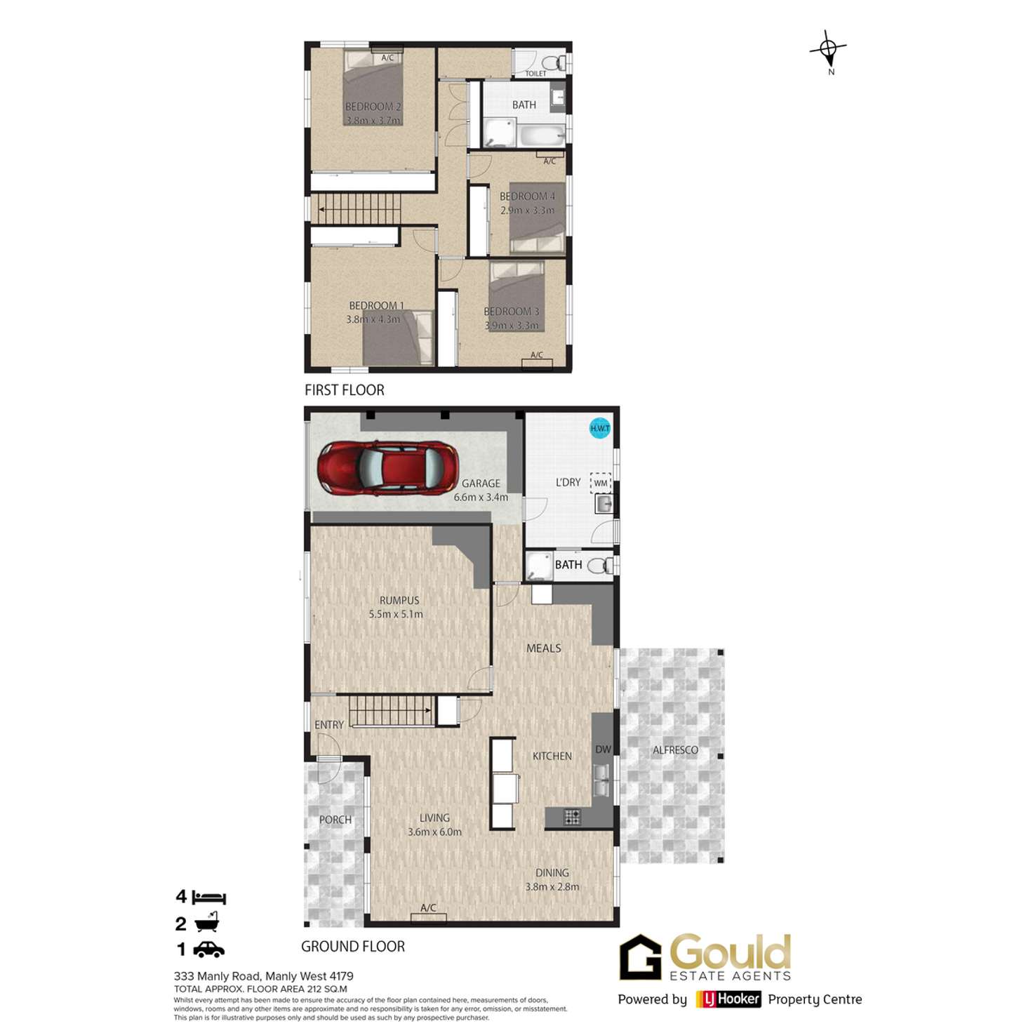 Floorplan of Homely house listing, 333 Manly Road, Manly West QLD 4179