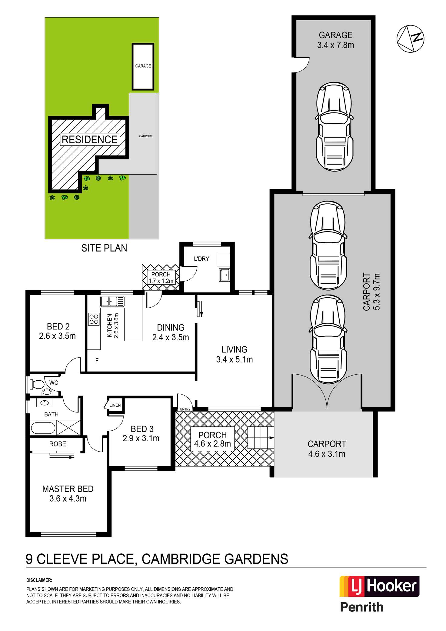 Floorplan of Homely house listing, 9 Cleeve Place, Cambridge Gardens NSW 2747