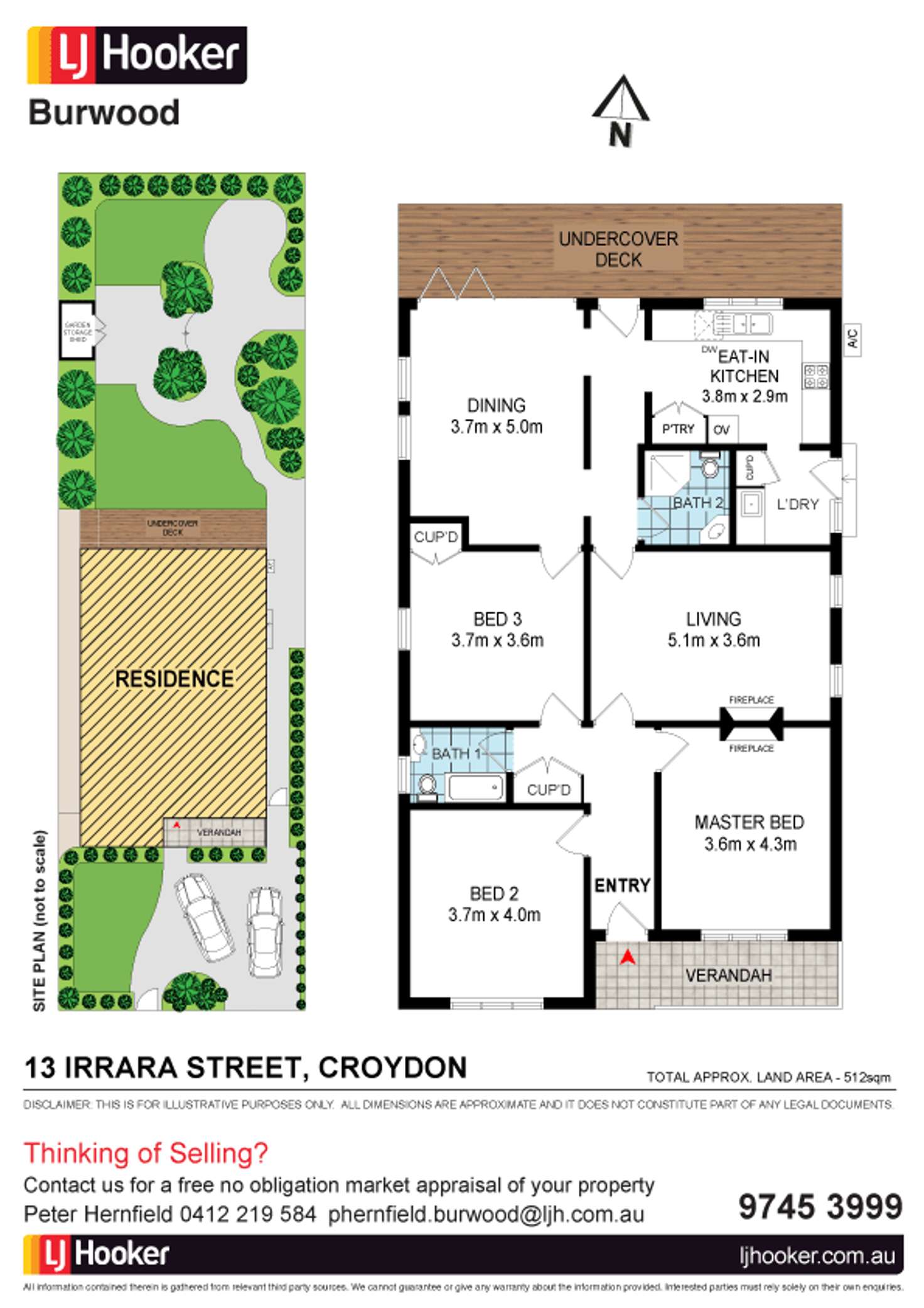 Floorplan of Homely house listing, 13 Irrara Street, Croydon NSW 2132