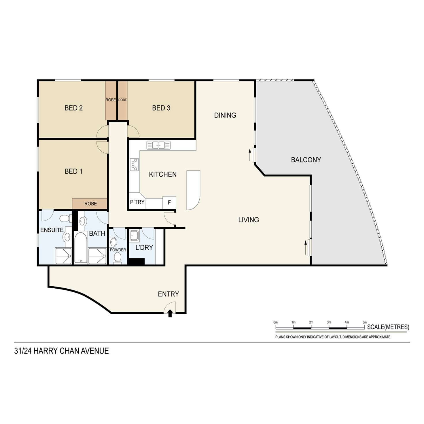 Floorplan of Homely apartment listing, 31/24 Harry Chan Avenue, Darwin City NT 800