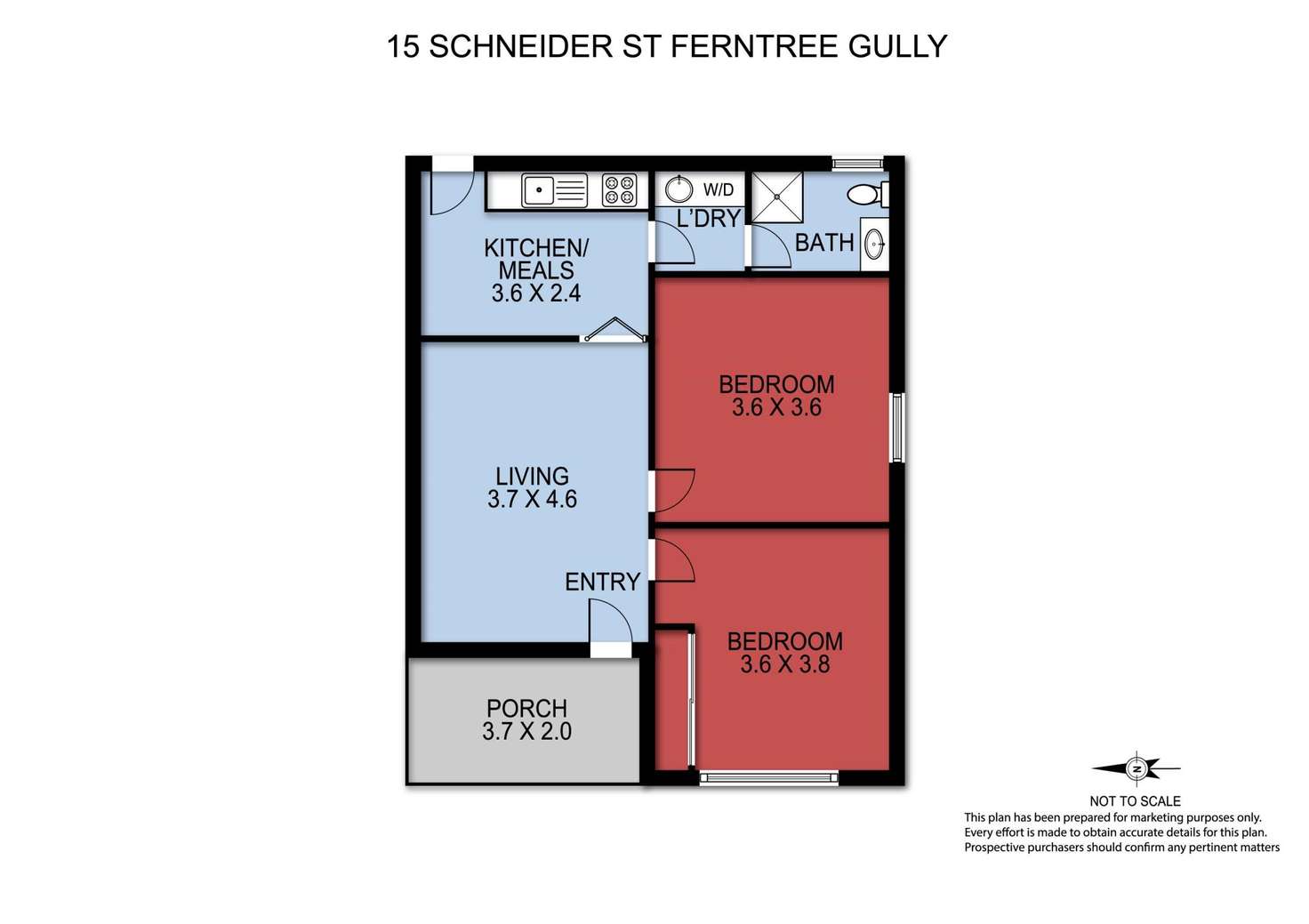 Floorplan of Homely house listing, 15 Schneider Street, Ferntree Gully VIC 3156