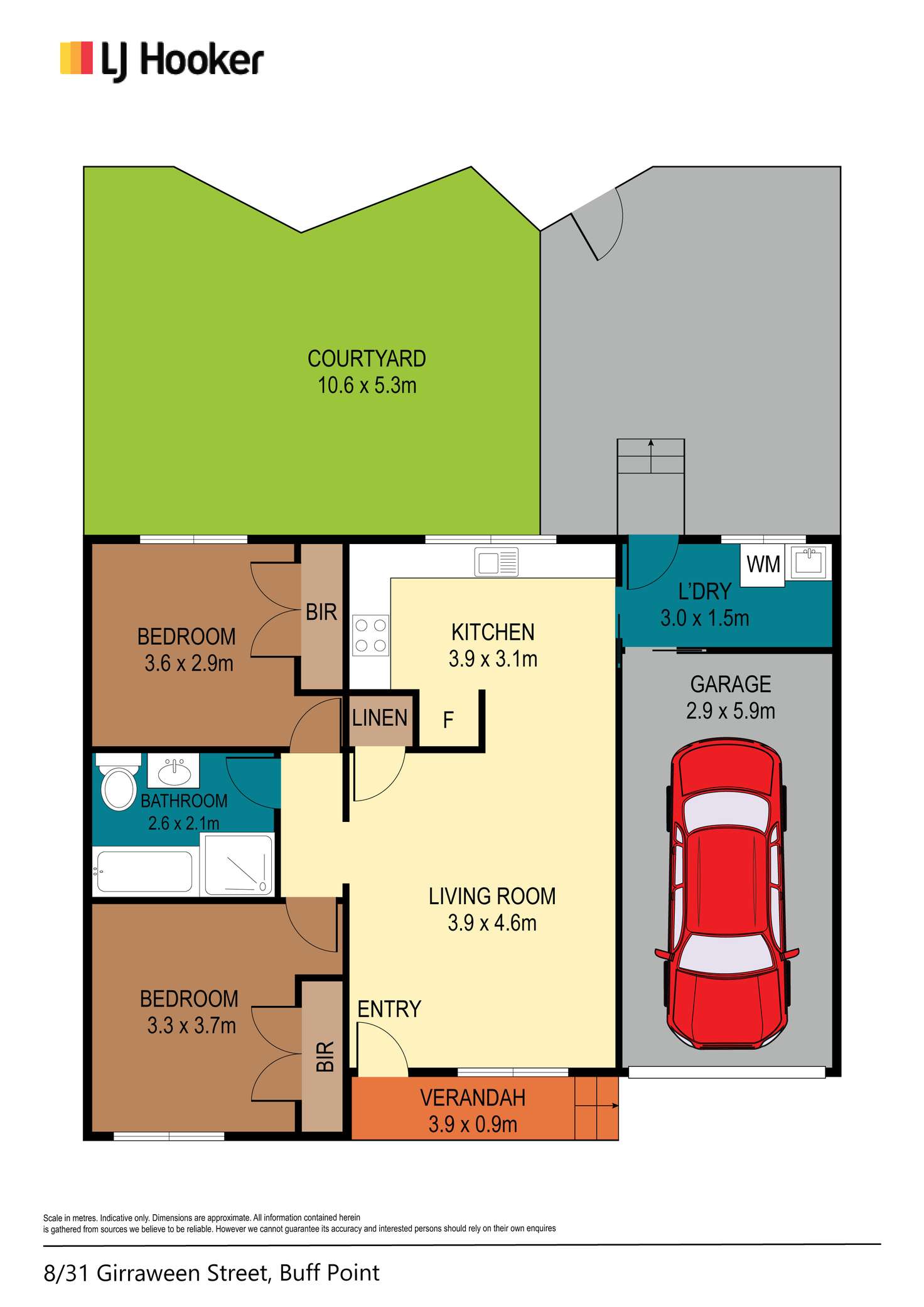 Floorplan of Homely villa listing, 8/31 Girraween Street, Buff Point NSW 2262