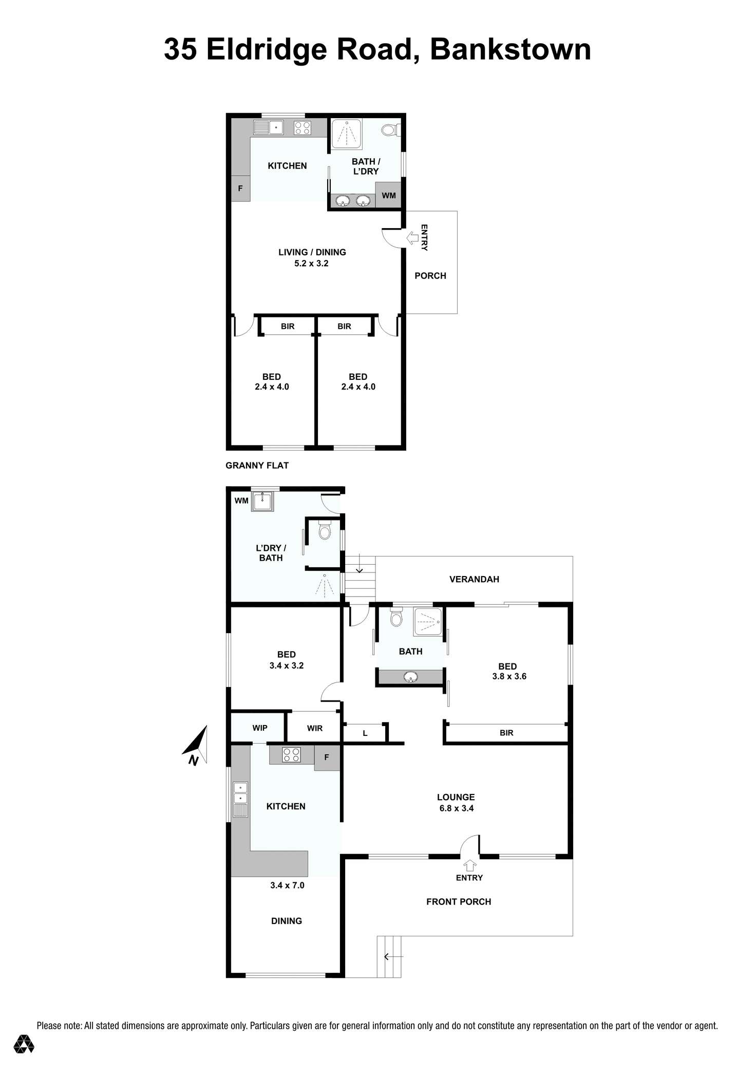 Floorplan of Homely house listing, 35 Eldridge Rd, Bankstown NSW 2200