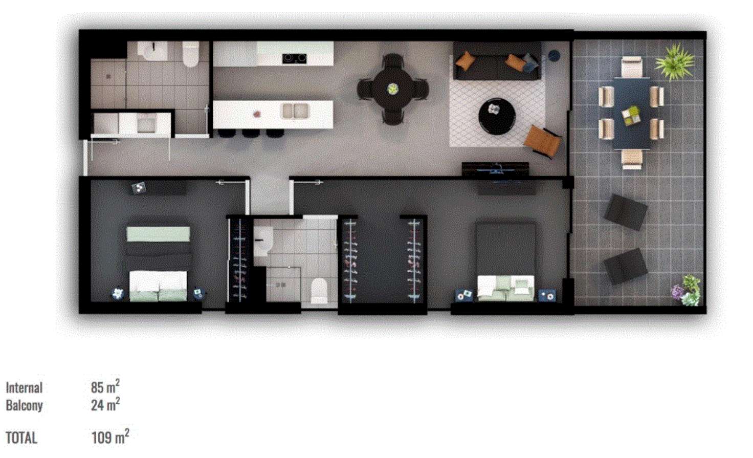 Floorplan of Homely unit listing, 105/27 Ekibin Road, Annerley QLD 4103