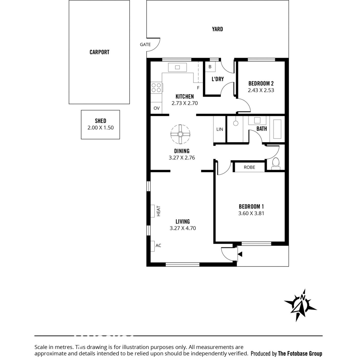 Floorplan of Homely unit listing, 2/187 Montacute Road, Newton SA 5074