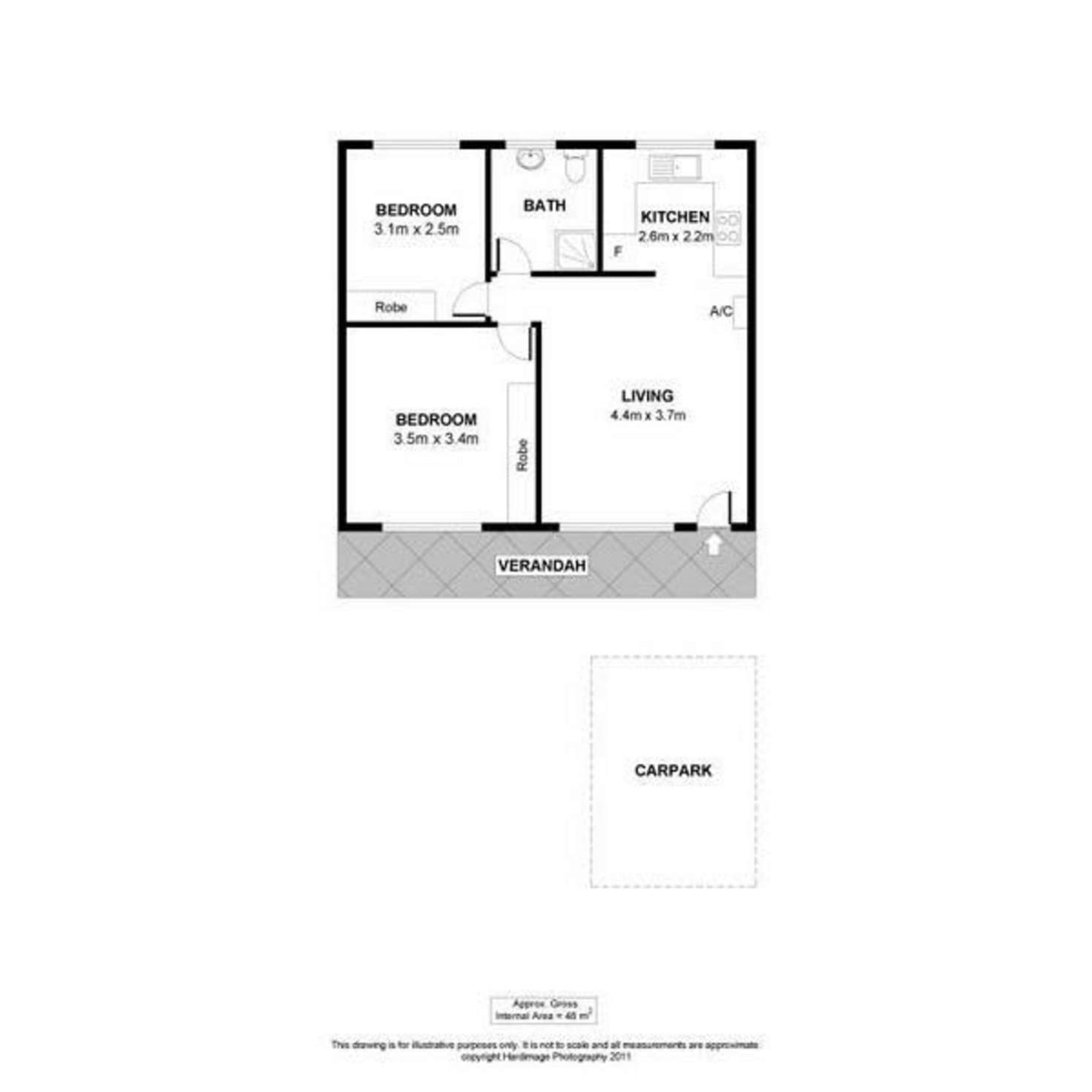 Floorplan of Homely unit listing, 5/150 Childers Street, North Adelaide SA 5006