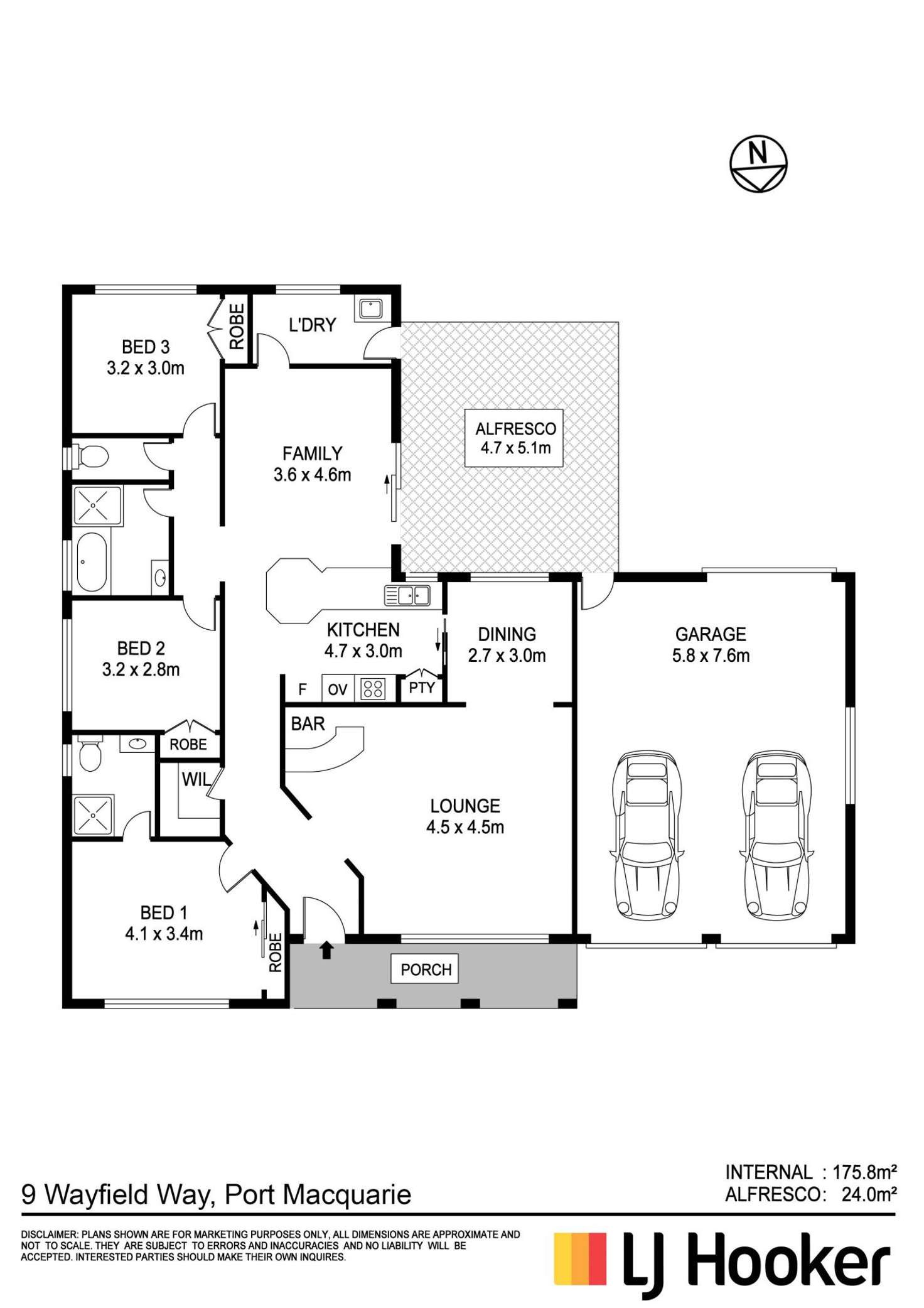 Floorplan of Homely house listing, 9 Wayfield Way, Port Macquarie NSW 2444