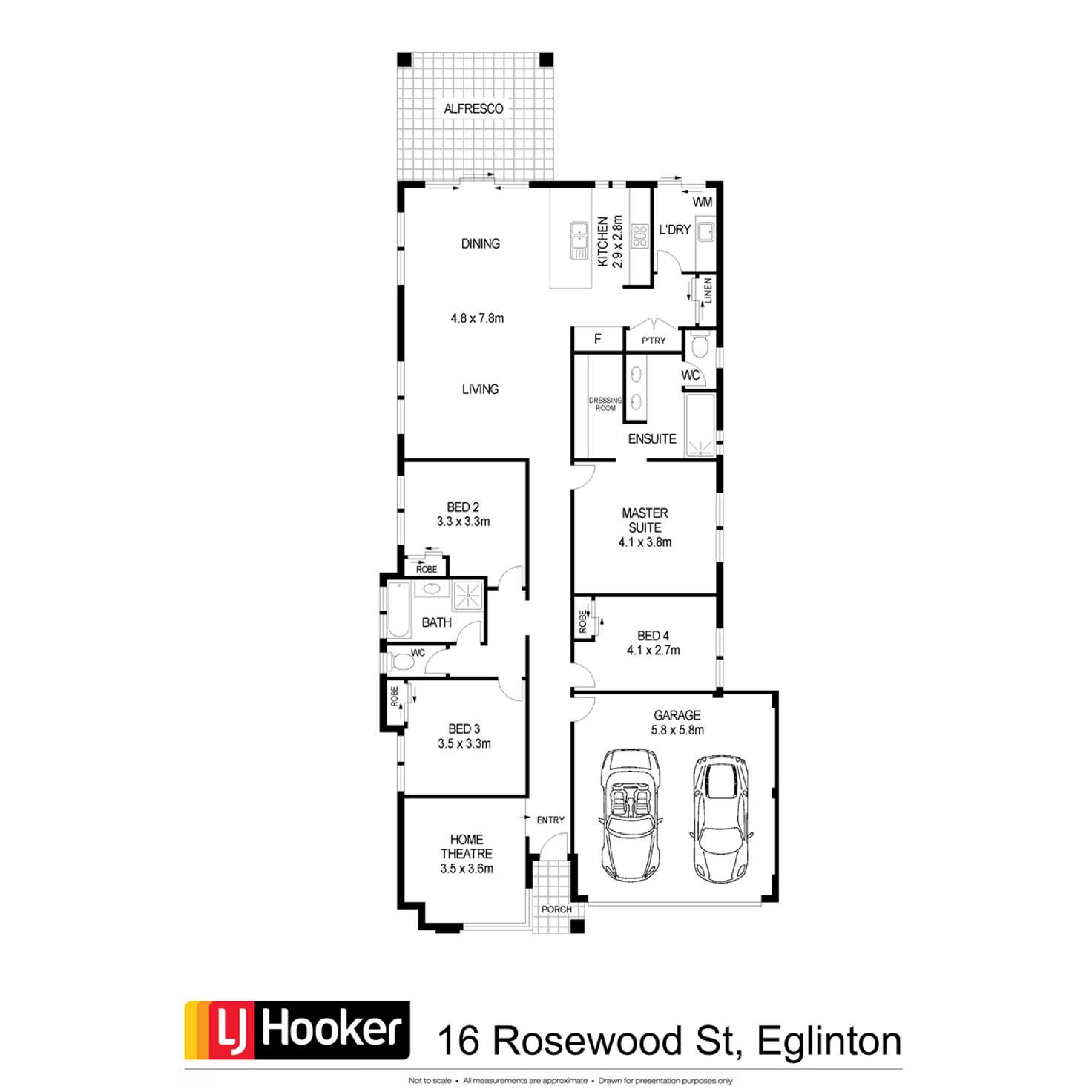 Floorplan of Homely house listing, 16 Rosewood Street, Eglinton WA 6034