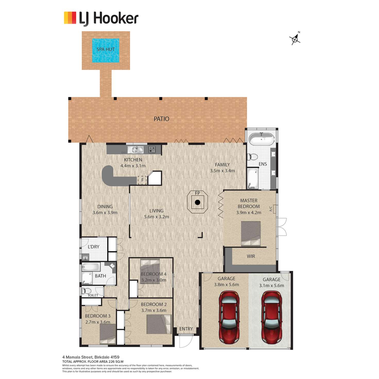 Floorplan of Homely house listing, 4 Mamala Street, Birkdale QLD 4159