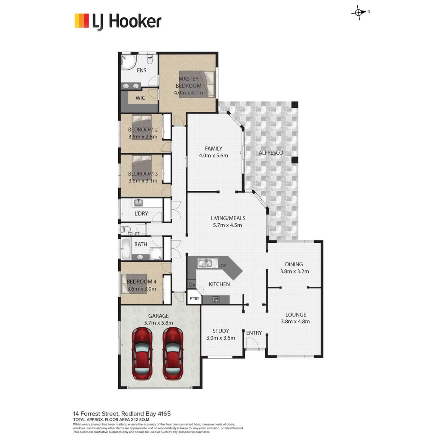 Floorplan of Homely house listing, 14 Forrest Street, Redland Bay QLD 4165