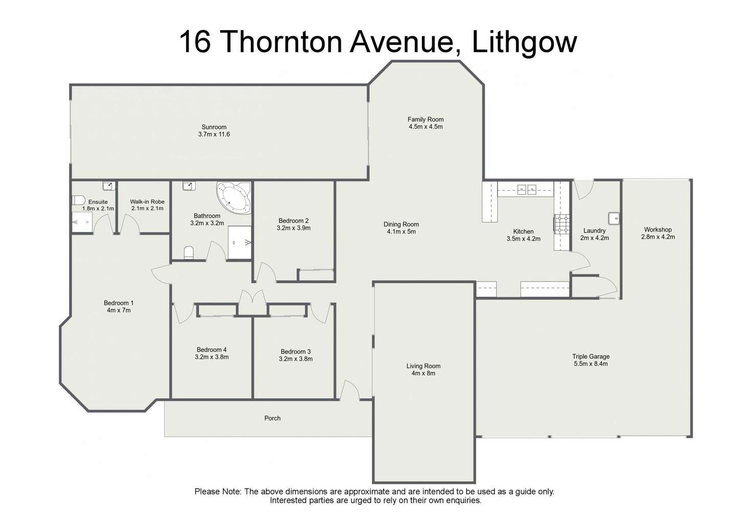 Floorplan of Homely house listing, 16 Thornton Avenue, Lithgow NSW 2790
