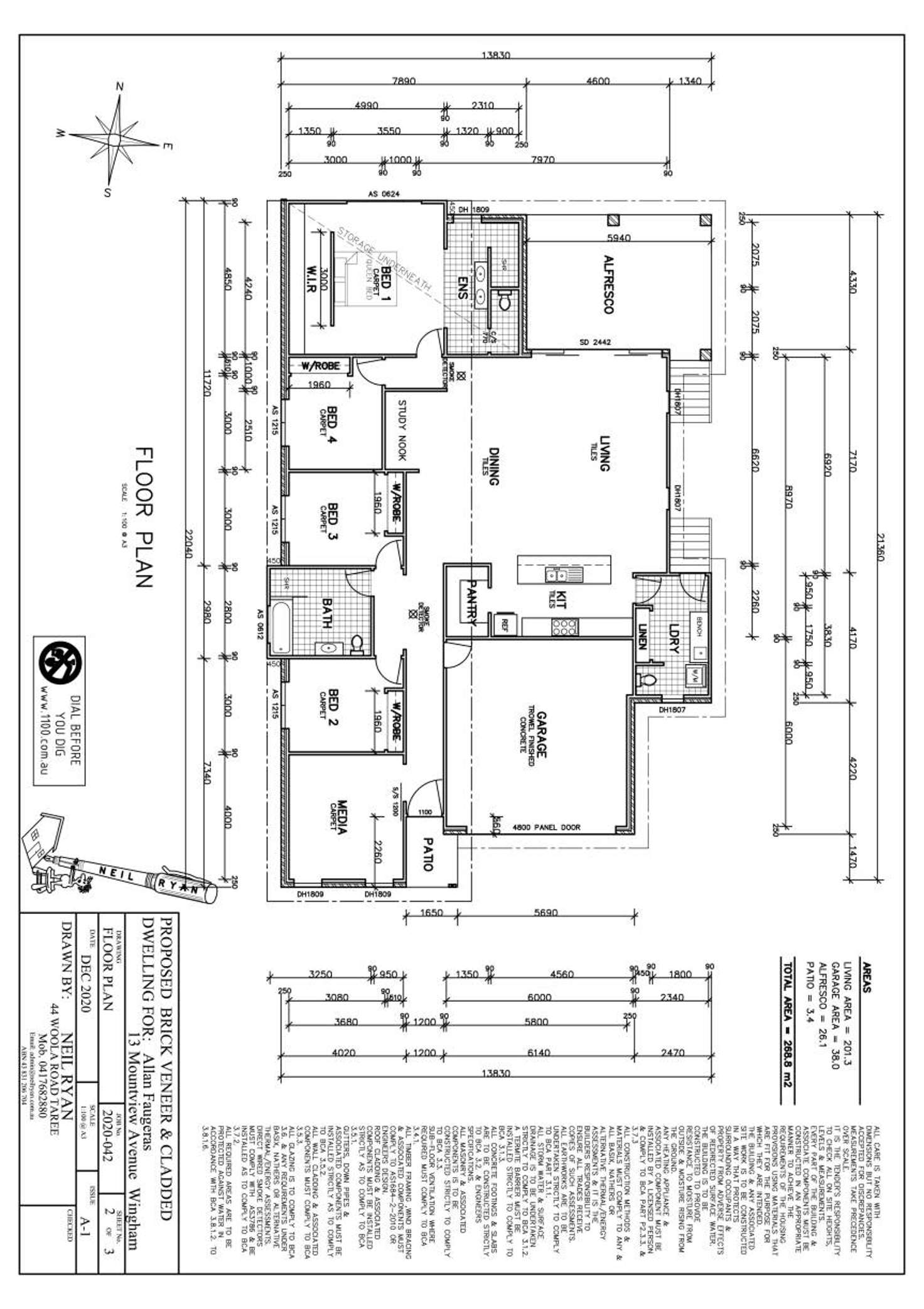 Floorplan of Homely house listing, 13 Mountview Avenue, Wingham NSW 2429