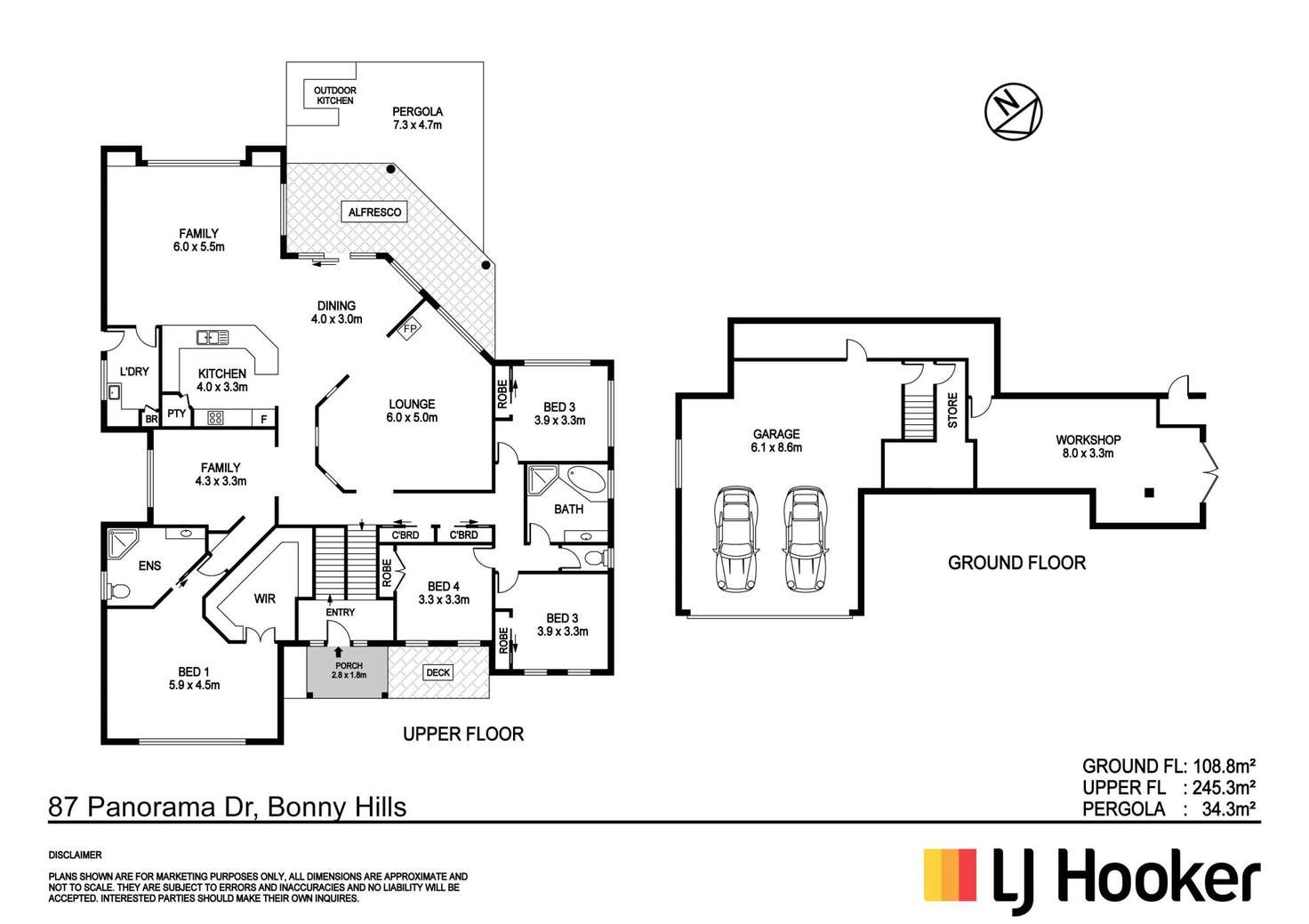Floorplan of Homely house listing, 87 Panorama Drive, Bonny Hills NSW 2445