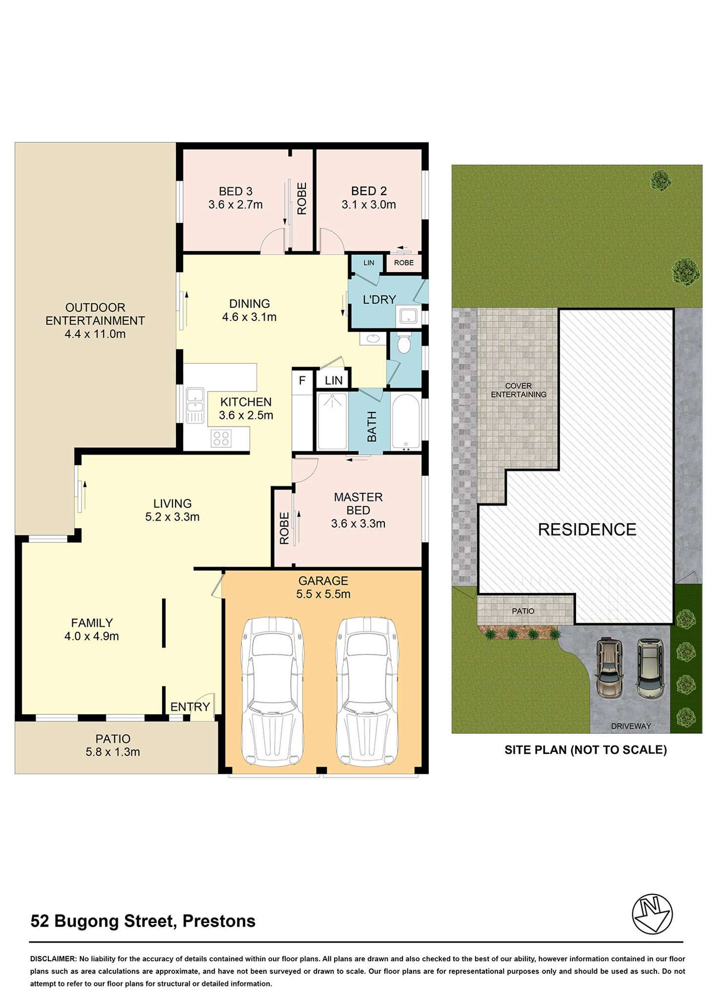 Floorplan of Homely house listing, 52 Bugong Street, Prestons NSW 2170