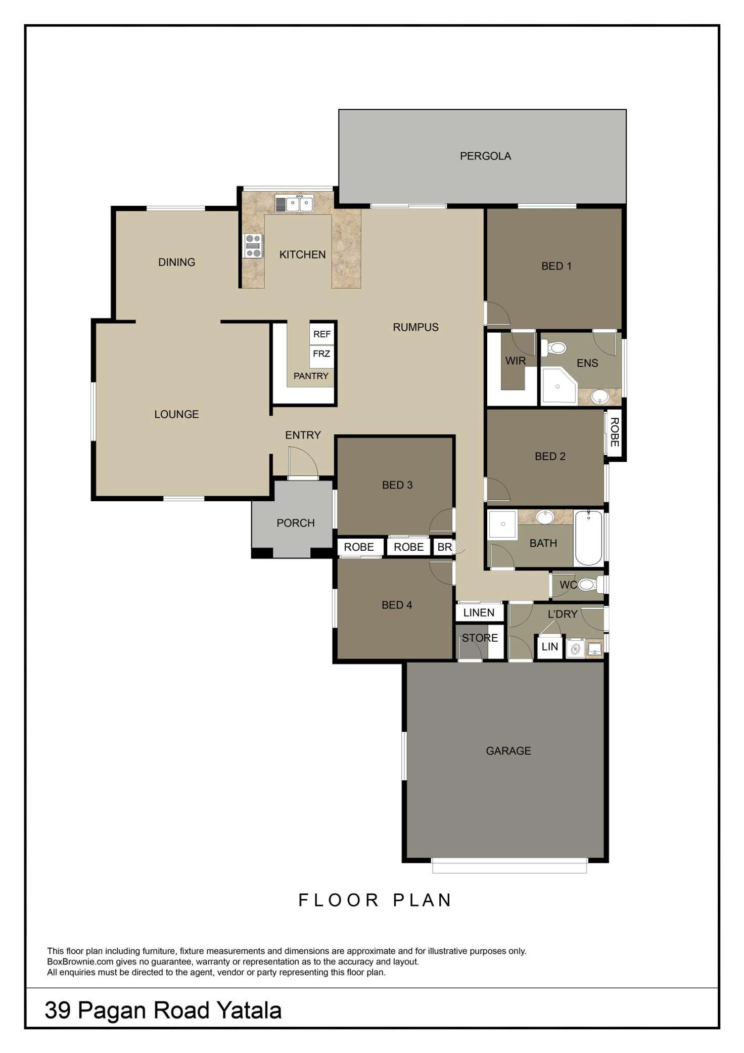 Floorplan of Homely house listing, 39 Pagan Road, Yatala QLD 4207