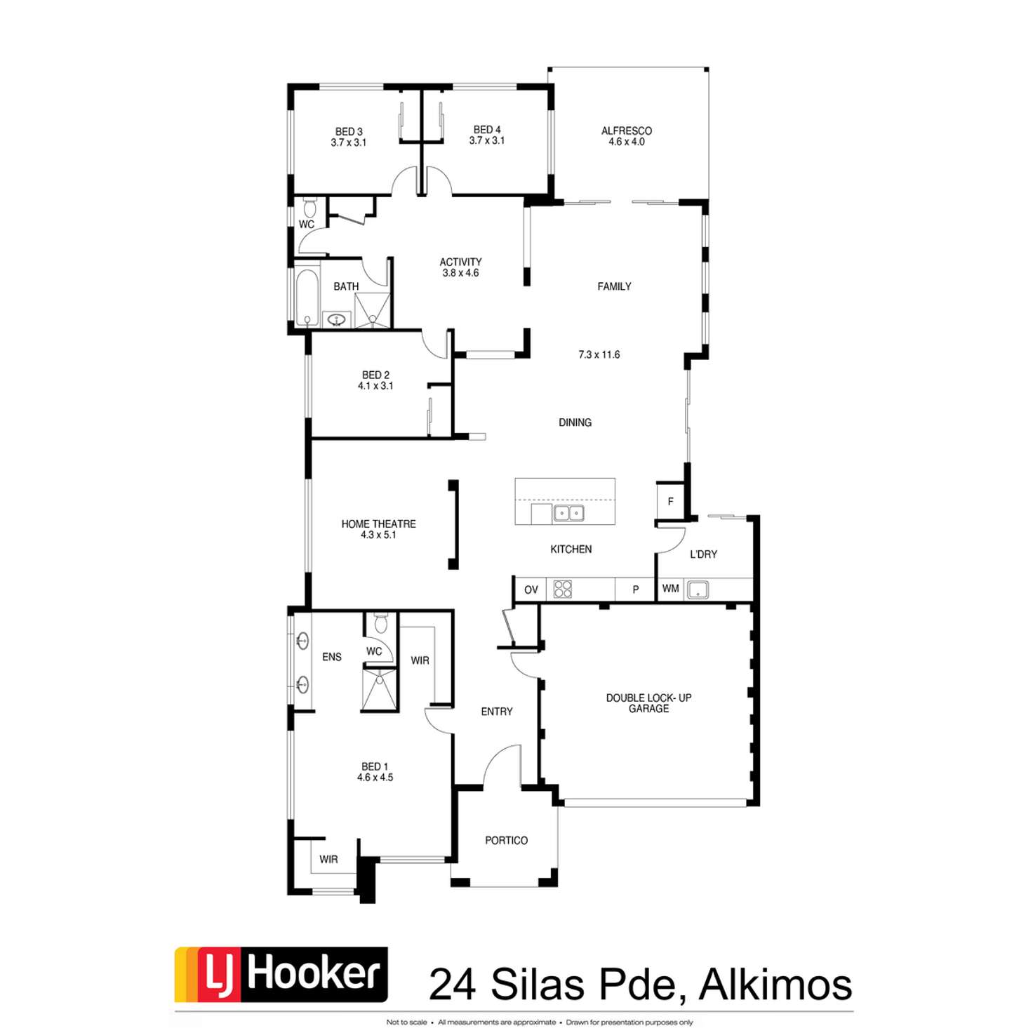 Floorplan of Homely house listing, 24 Silas Parade, Alkimos WA 6038