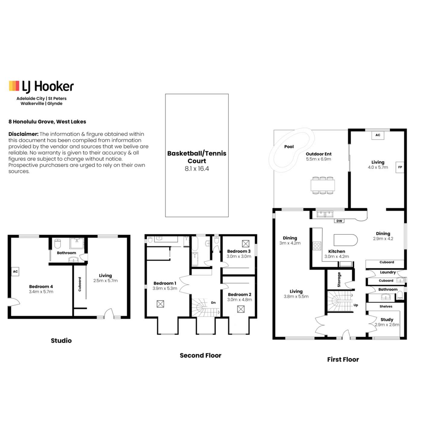 Floorplan of Homely house listing, 8 Honolulu Grove, West Lakes SA 5021