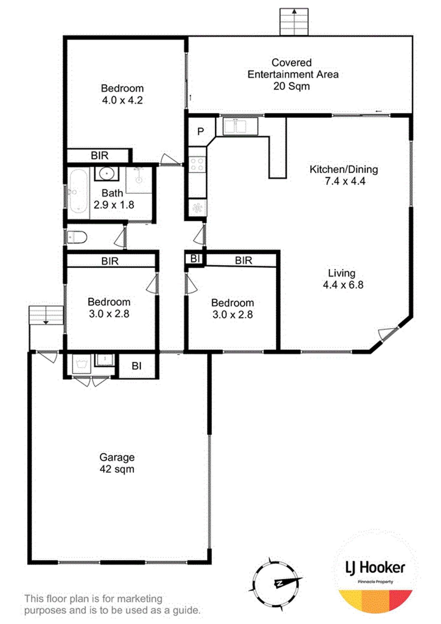 Floorplan of Homely house listing, 18 Arunta Crescent, Chigwell TAS 7011