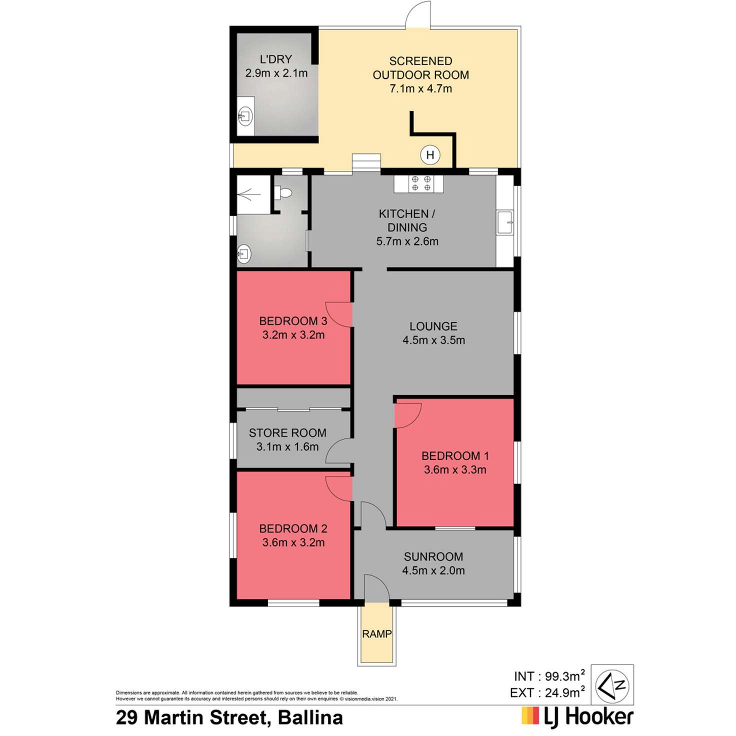 Floorplan of Homely house listing, 29 Martin Street, Ballina NSW 2478