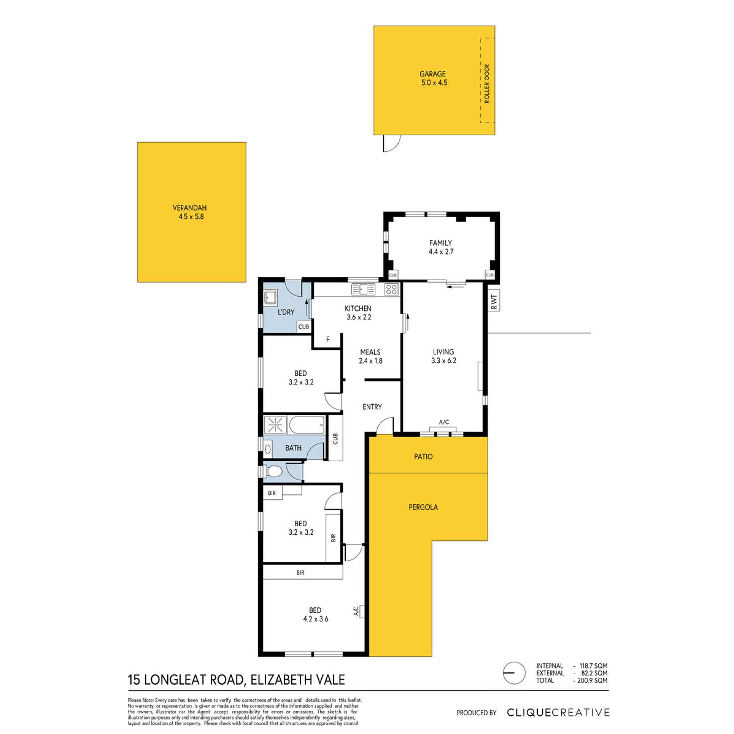 Floorplan of Homely house listing, 15 Longleat Road, Elizabeth Vale SA 5112