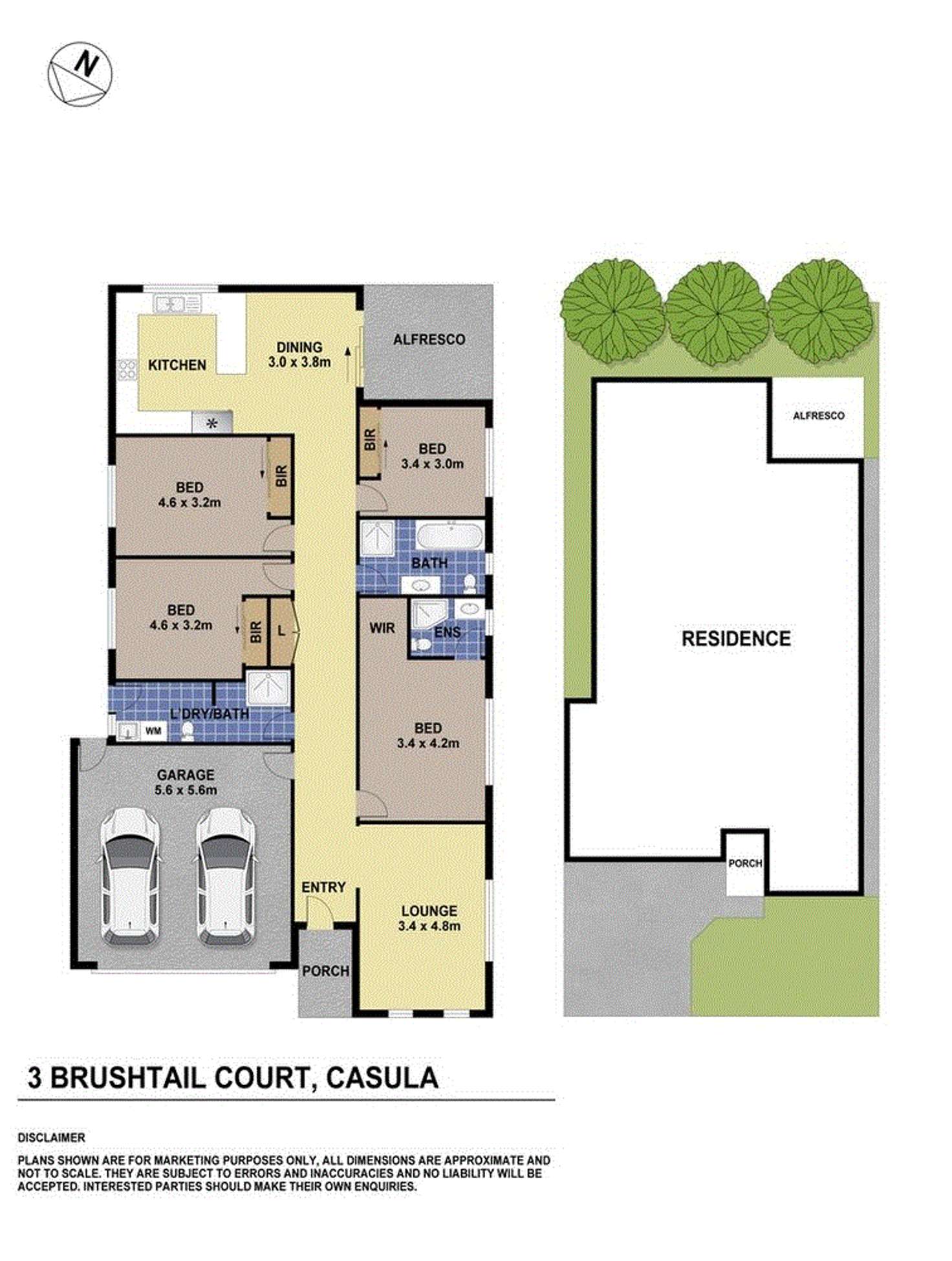 Floorplan of Homely house listing, 3 Brushtail Court, Casula NSW 2170