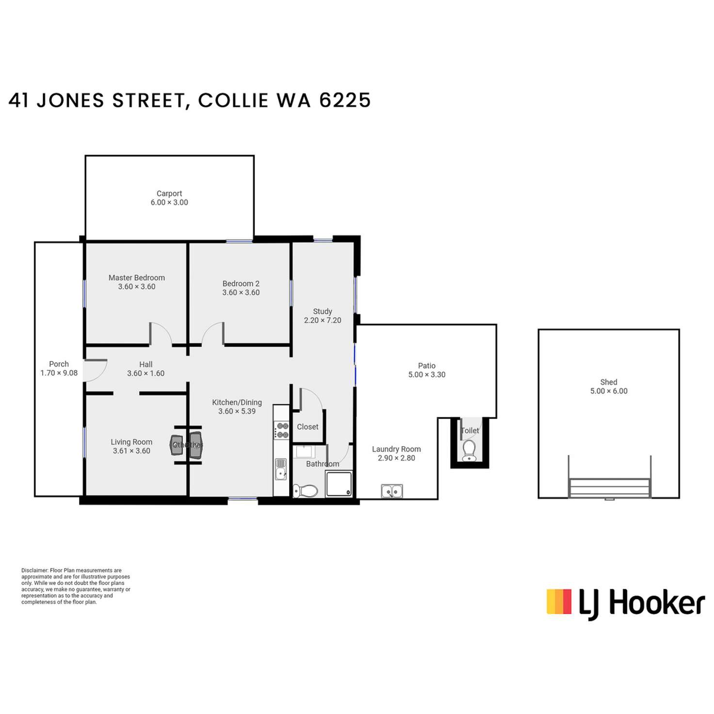 Floorplan of Homely house listing, 41 Jones Street, Collie WA 6225