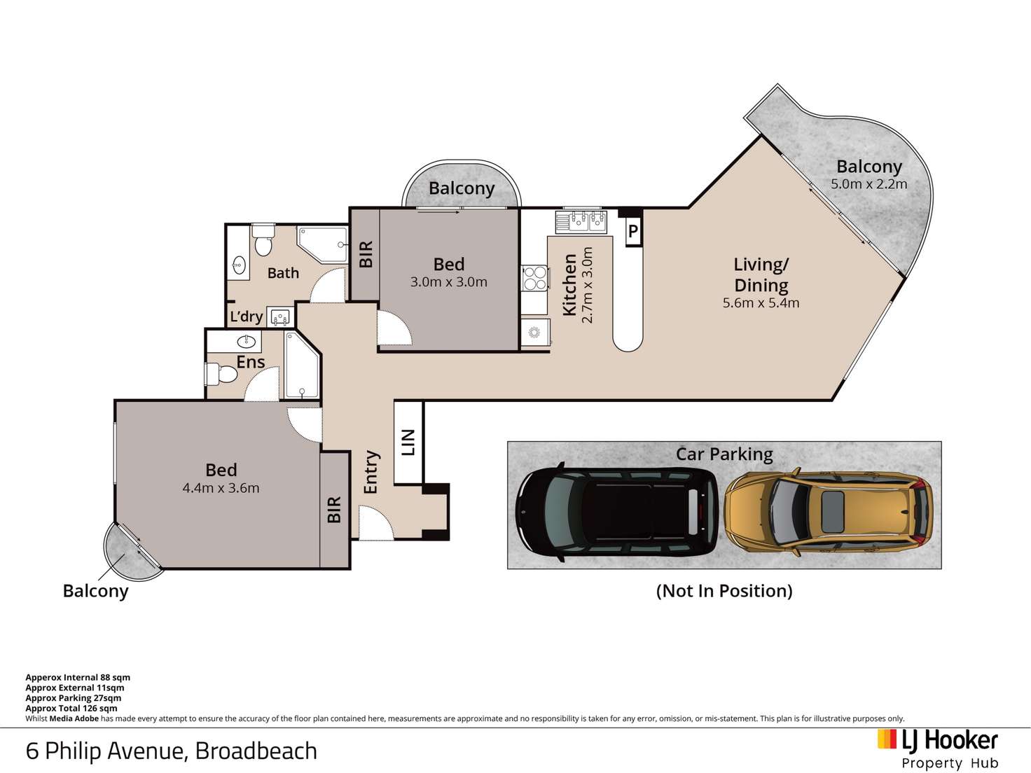 Floorplan of Homely apartment listing, 604/8 Philip Avenue, Broadbeach QLD 4218