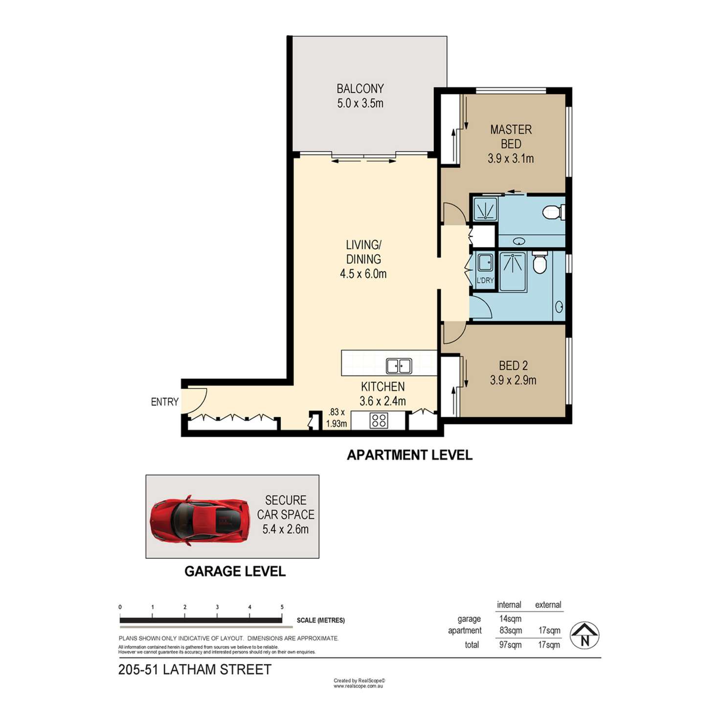 Floorplan of Homely apartment listing, 205/45-51 Latham Street, Chermside QLD 4032