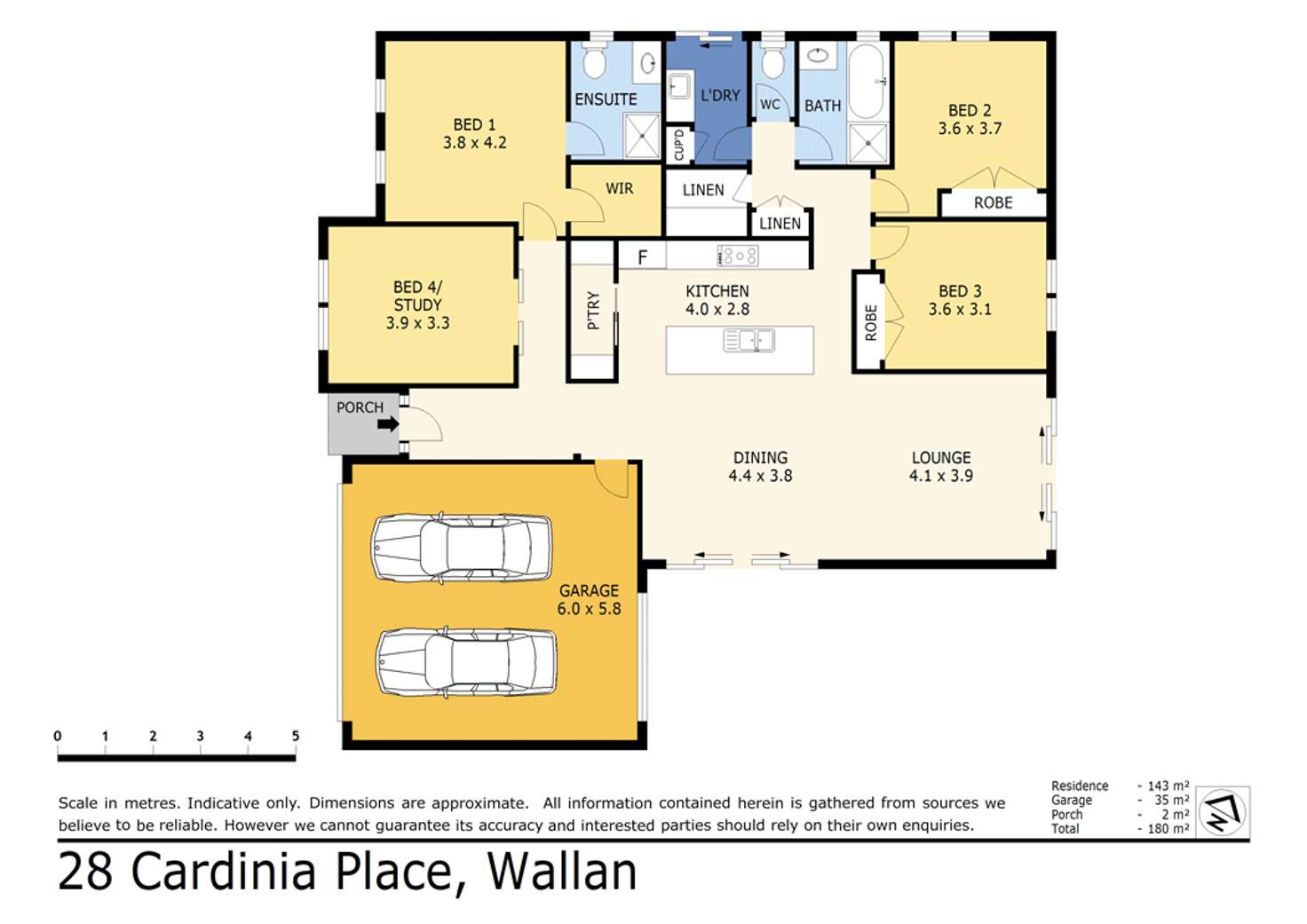 Floorplan of Homely house listing, 28 Cardinia Place, Wallan VIC 3756