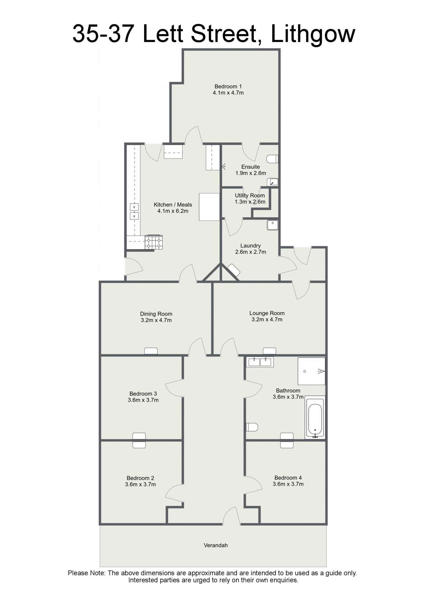 Floorplan of Homely house listing, 35-37 Lett Street, Lithgow NSW 2790