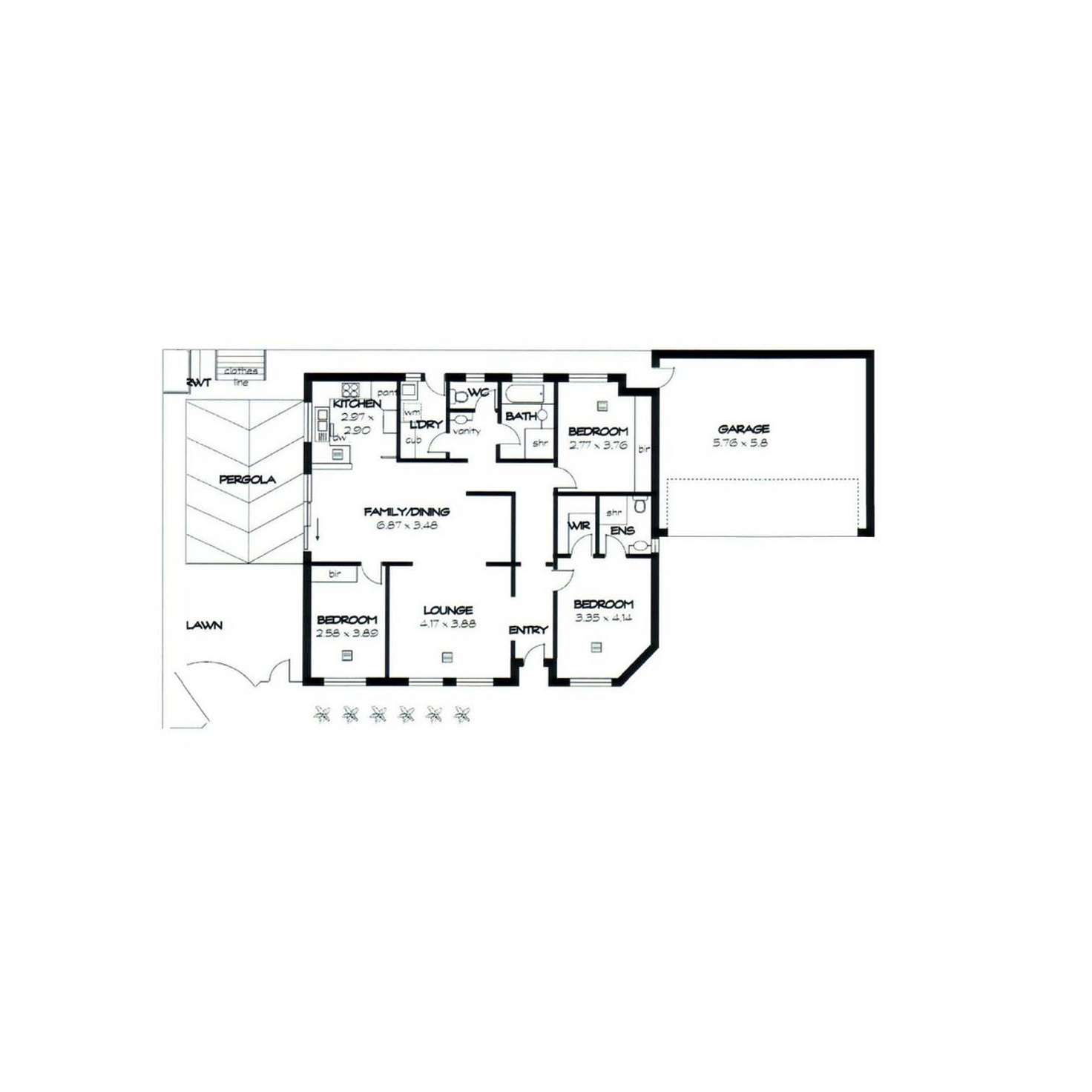 Floorplan of Homely house listing, 2/39 Golfers Avenue, Seaton SA 5023