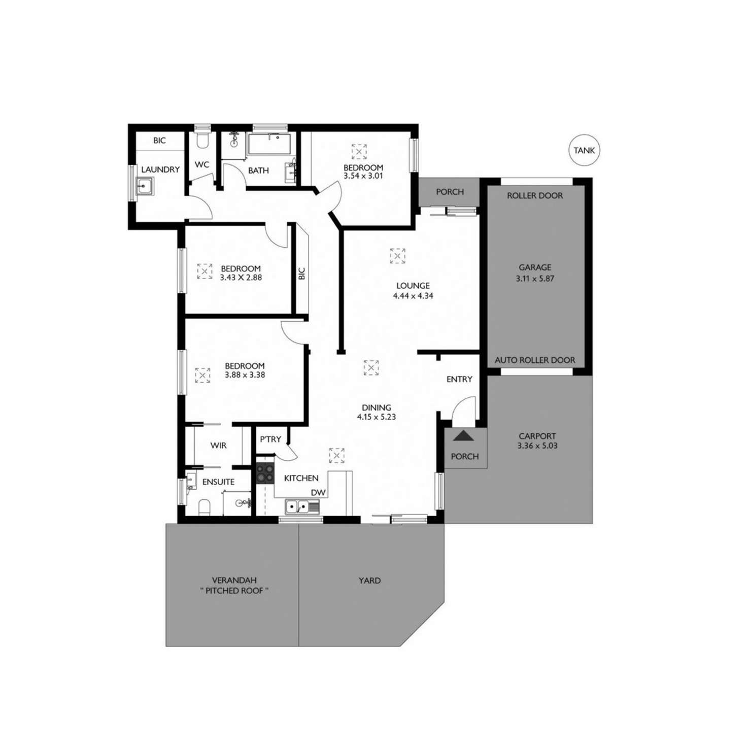 Floorplan of Homely house listing, 3/39 Golfers Avenue, Seaton SA 5023