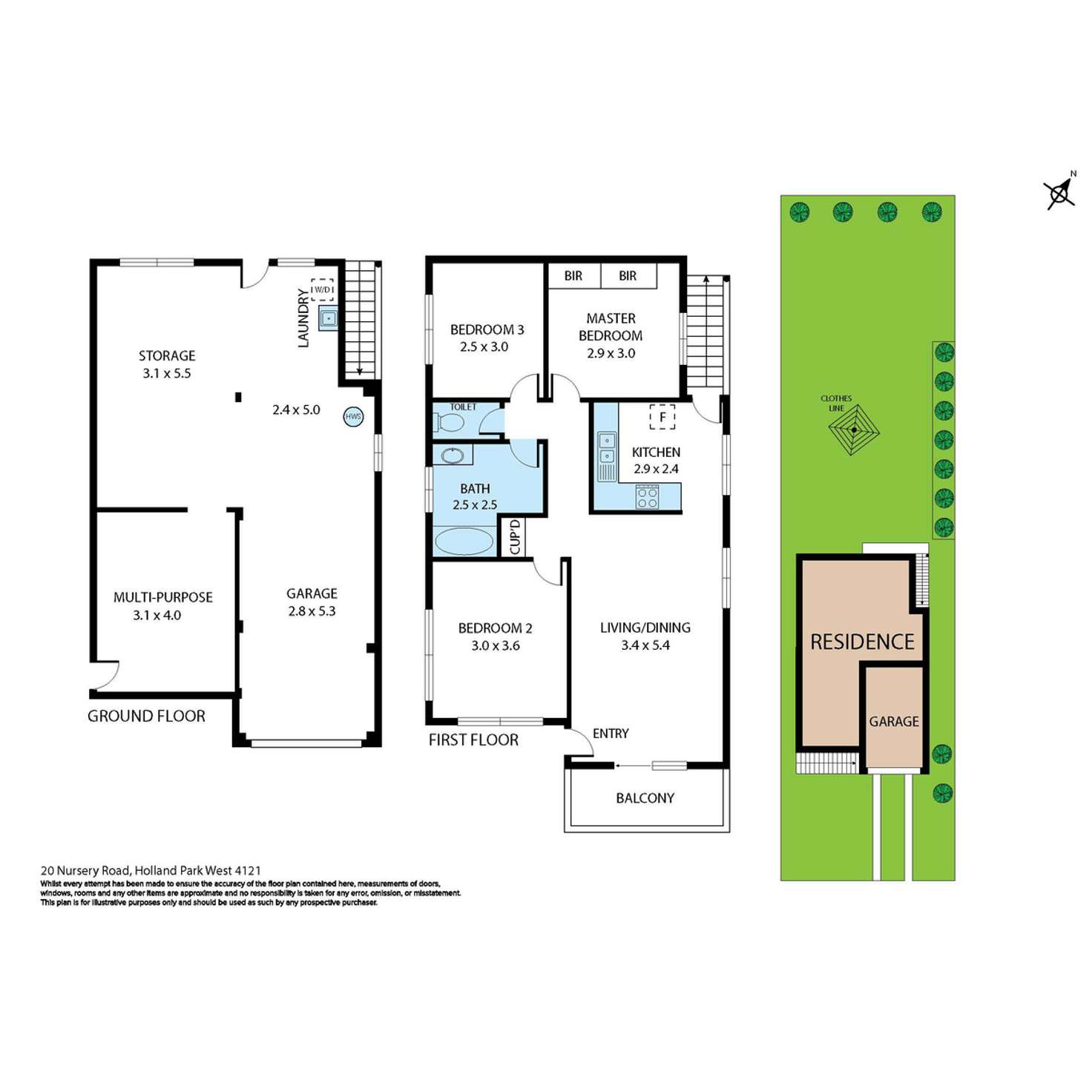 Floorplan of Homely house listing, 20 Nursery Road, Holland Park West QLD 4121