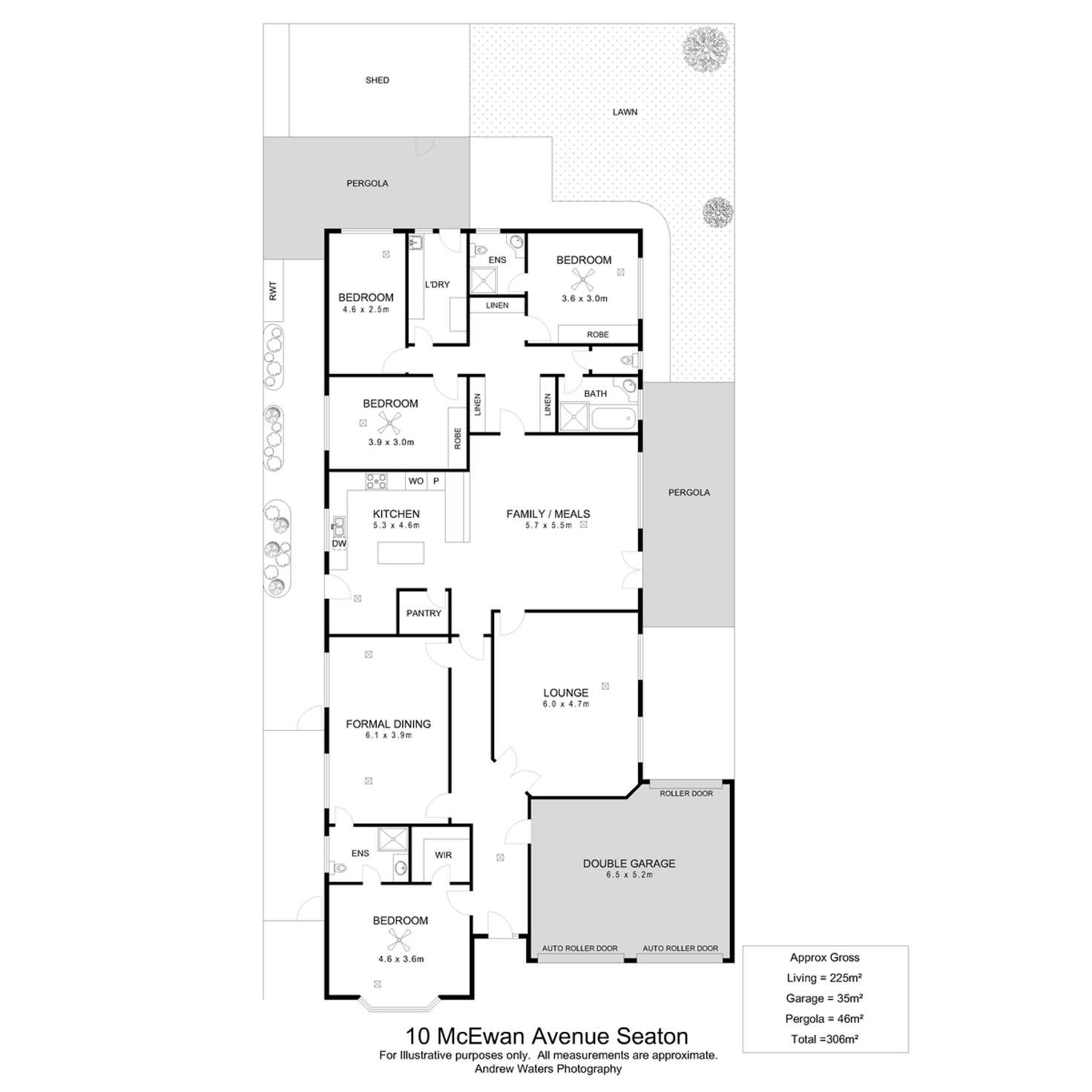 Floorplan of Homely house listing, 10 McEwan Avenue, Seaton SA 5023