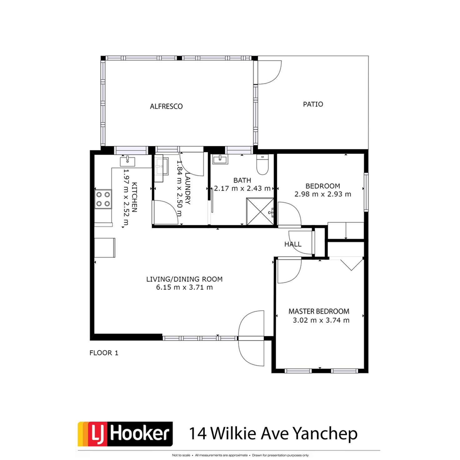 Floorplan of Homely house listing, 14 Wilkie Avenue, Yanchep WA 6035