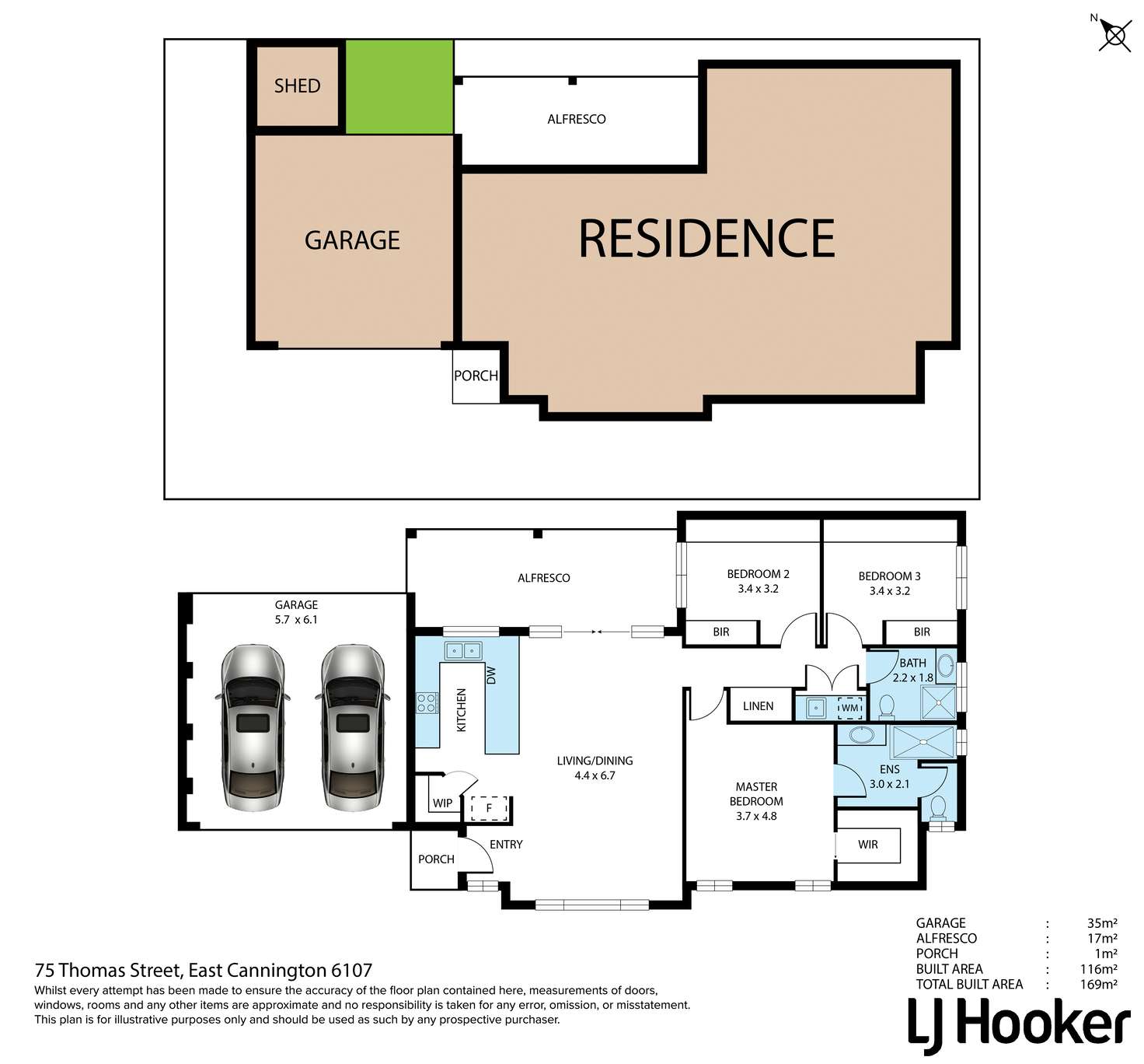Floorplan of Homely house listing, 75A Thomas Street, East Cannington WA 6107