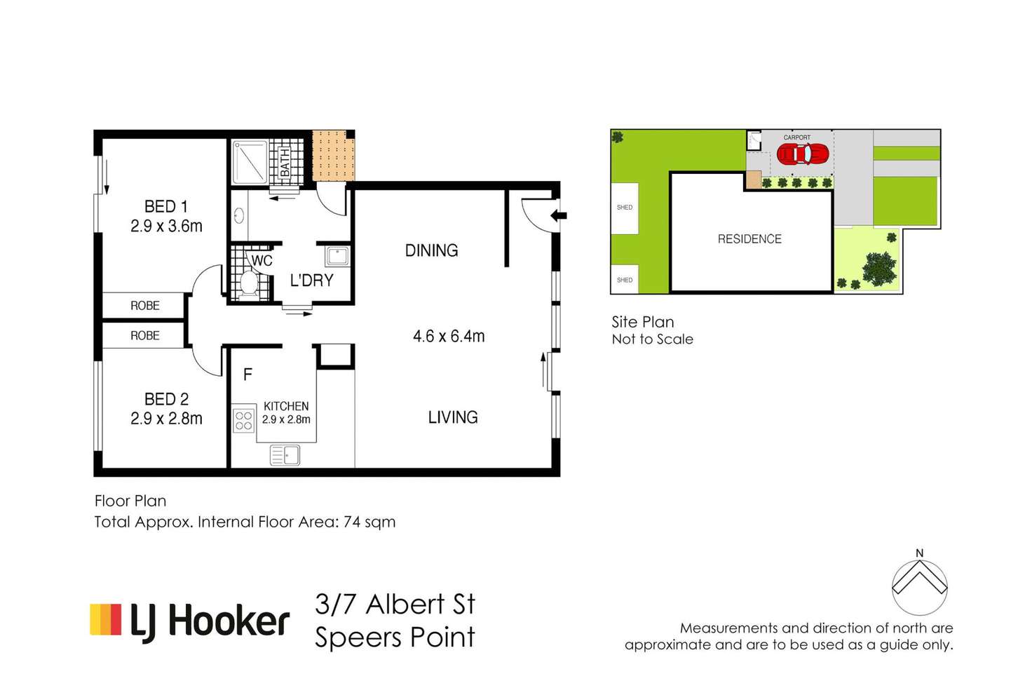 Floorplan of Homely unit listing, 3/7 Albert Street, Speers Point NSW 2284