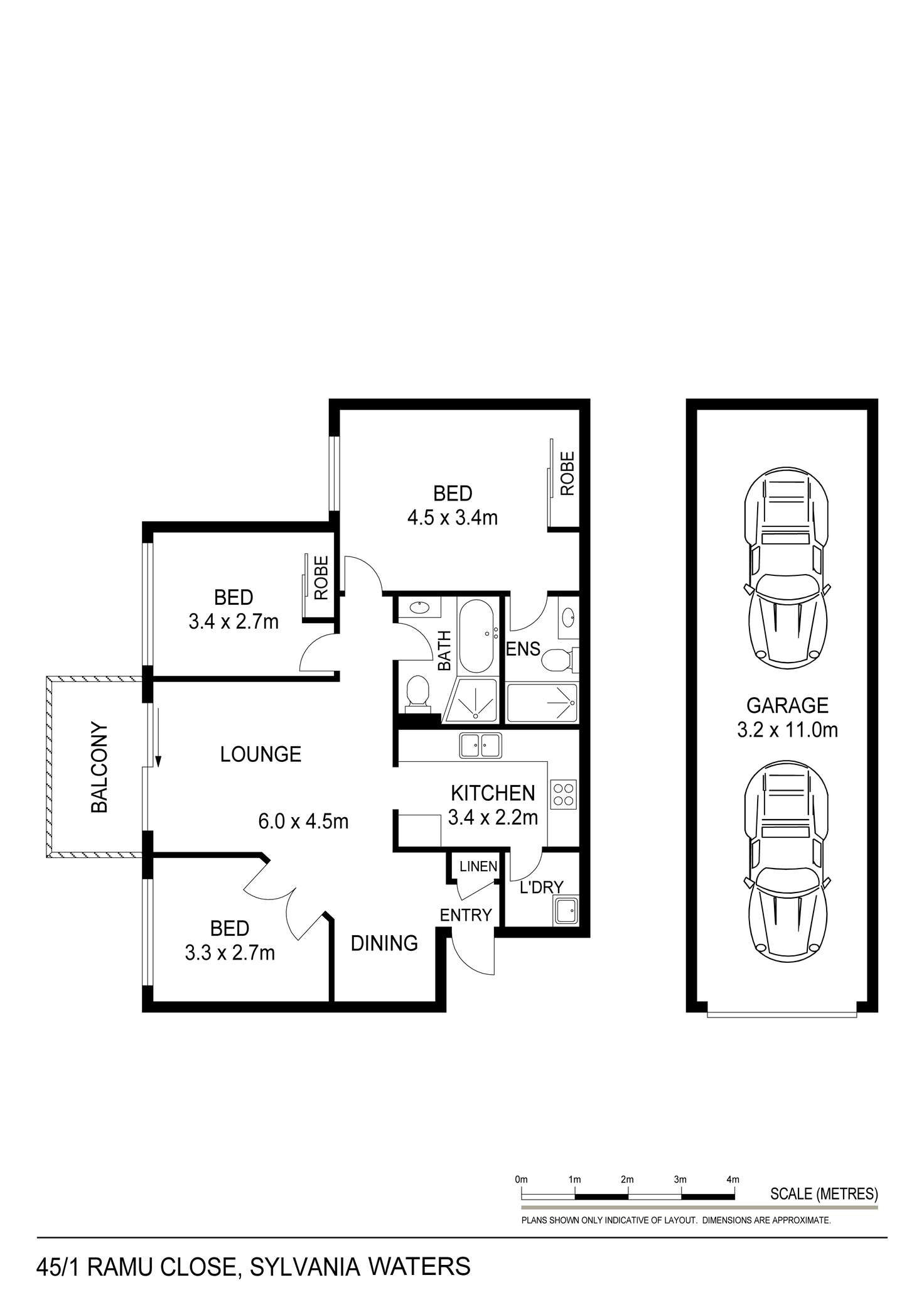 Floorplan of Homely unit listing, 45/1 Ramu Close, Sylvania Waters NSW 2224