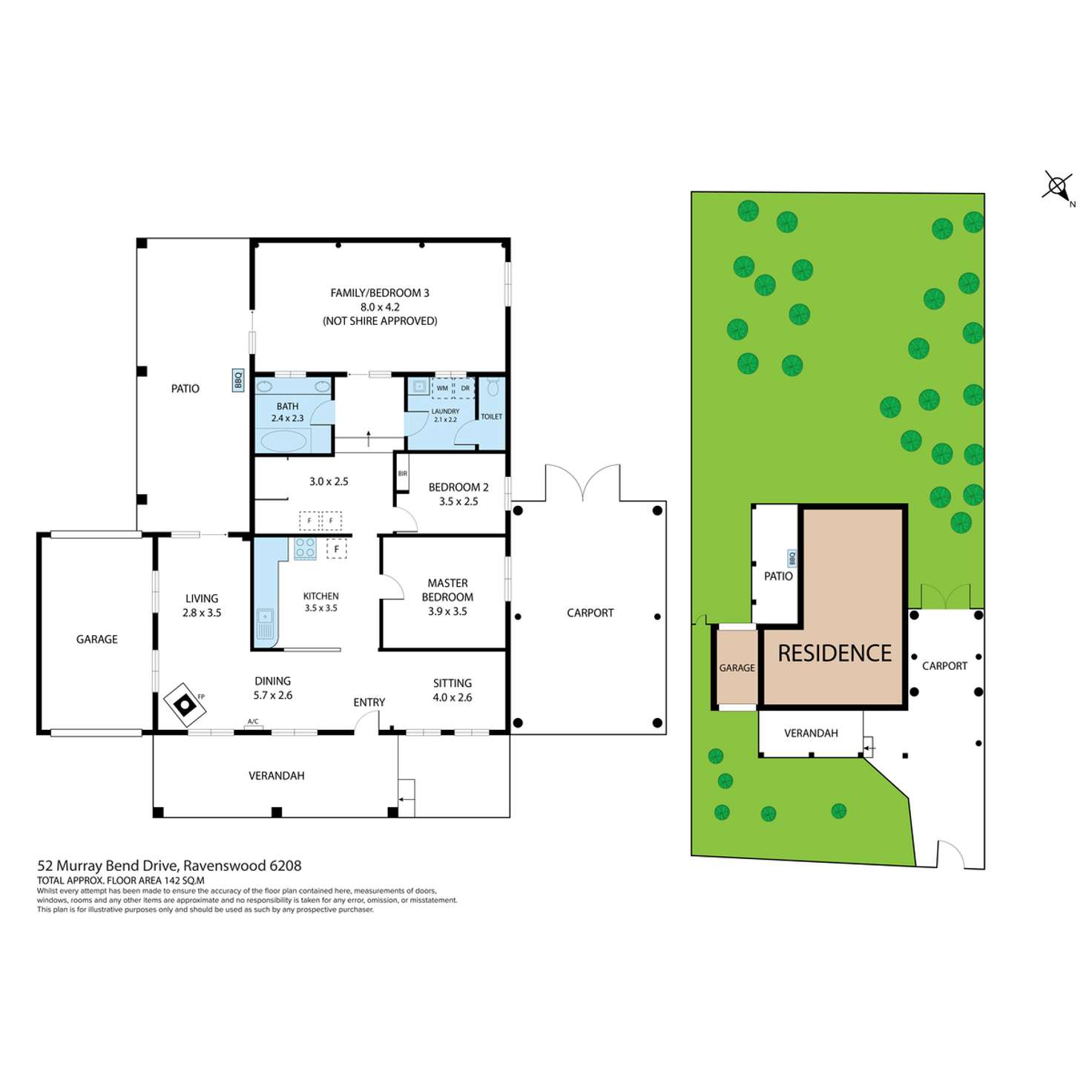 Floorplan of Homely house listing, 52 Murray Bend Drive, Ravenswood WA 6208