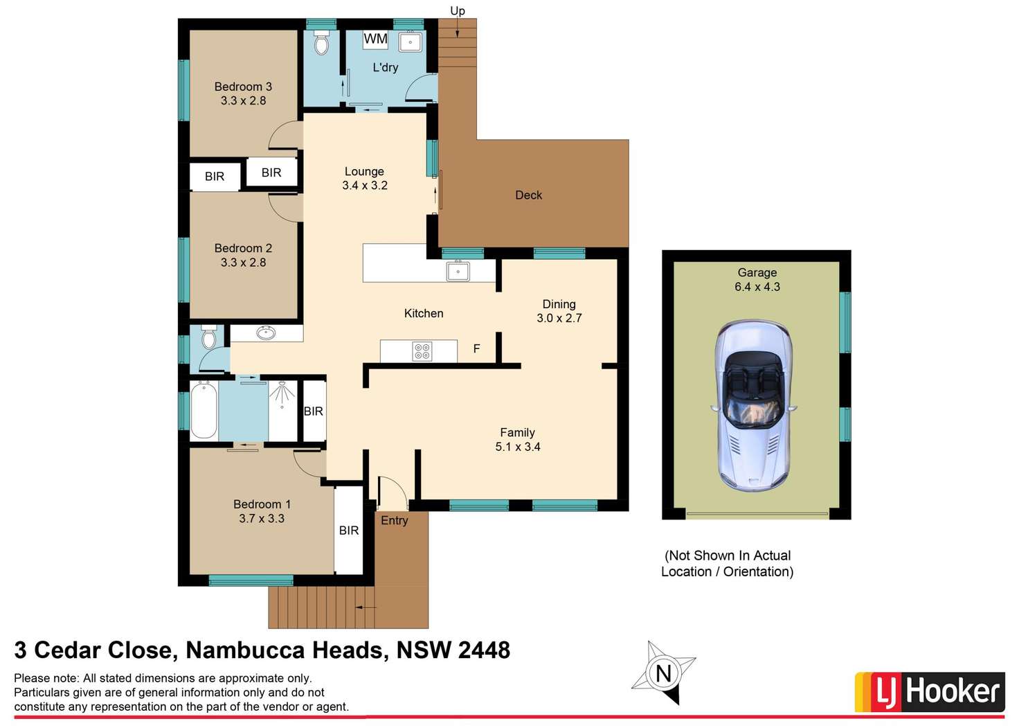 Floorplan of Homely house listing, 3 Cedar Close, Nambucca Heads NSW 2448