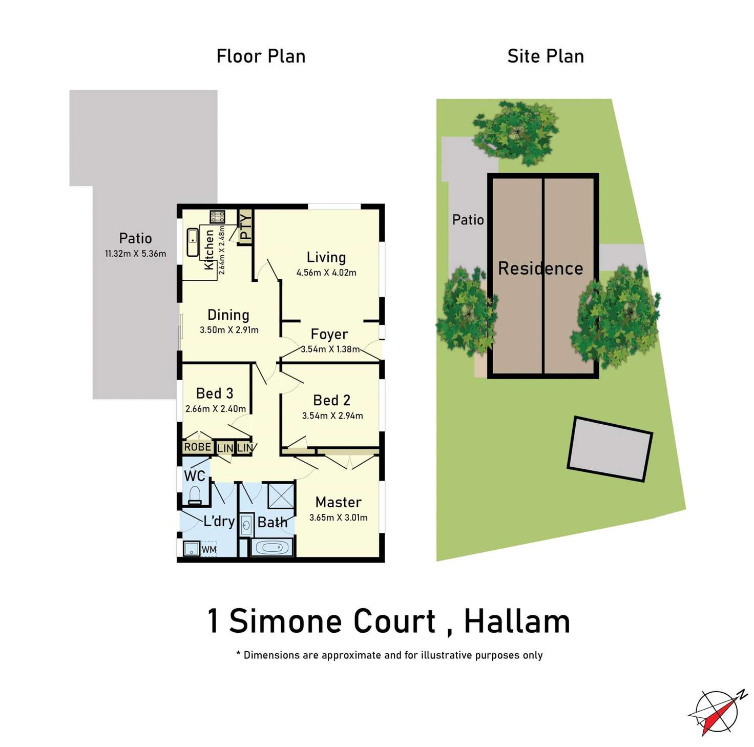 Floorplan of Homely house listing, 1 Simone Court, Hallam VIC 3803
