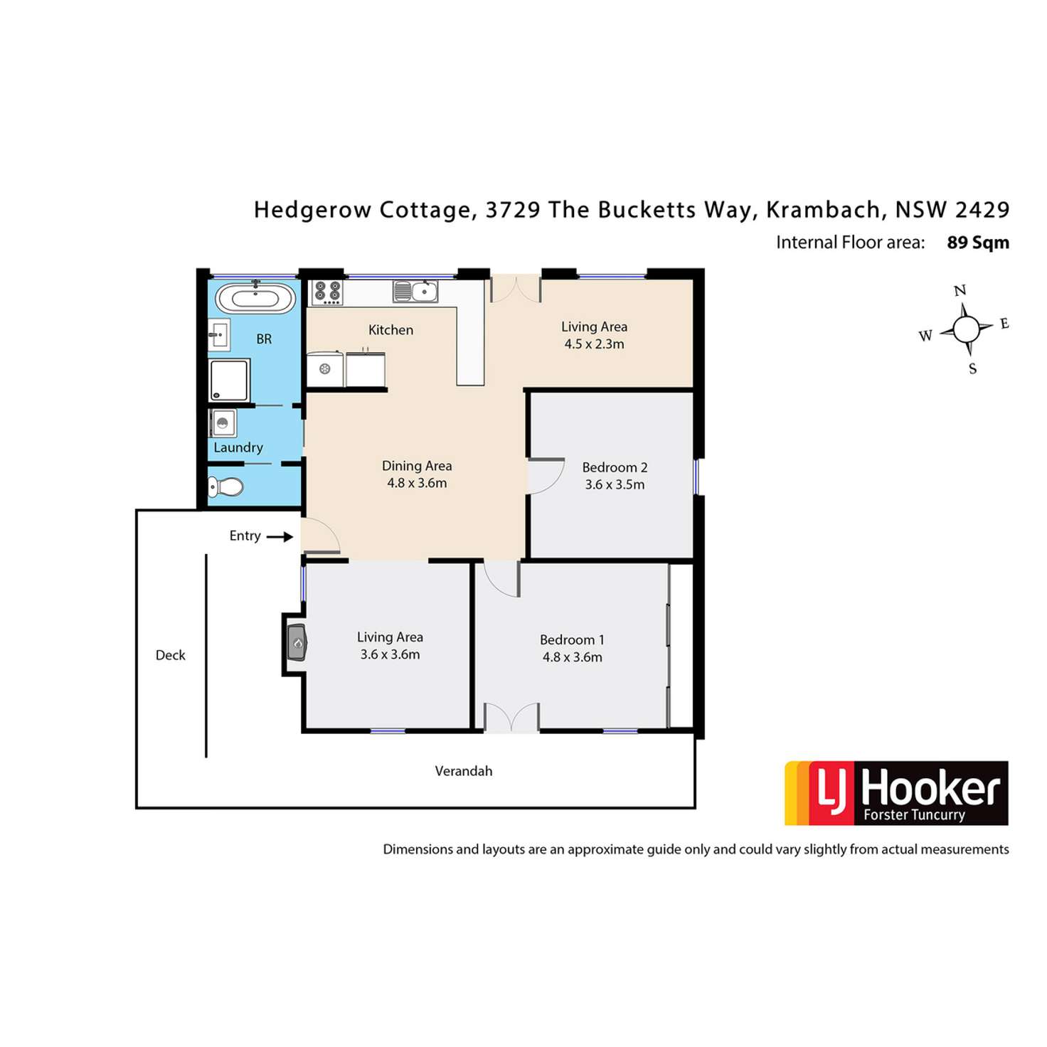 Floorplan of Homely house listing, 3729-3731 The Bucketts Way, Krambach NSW 2429