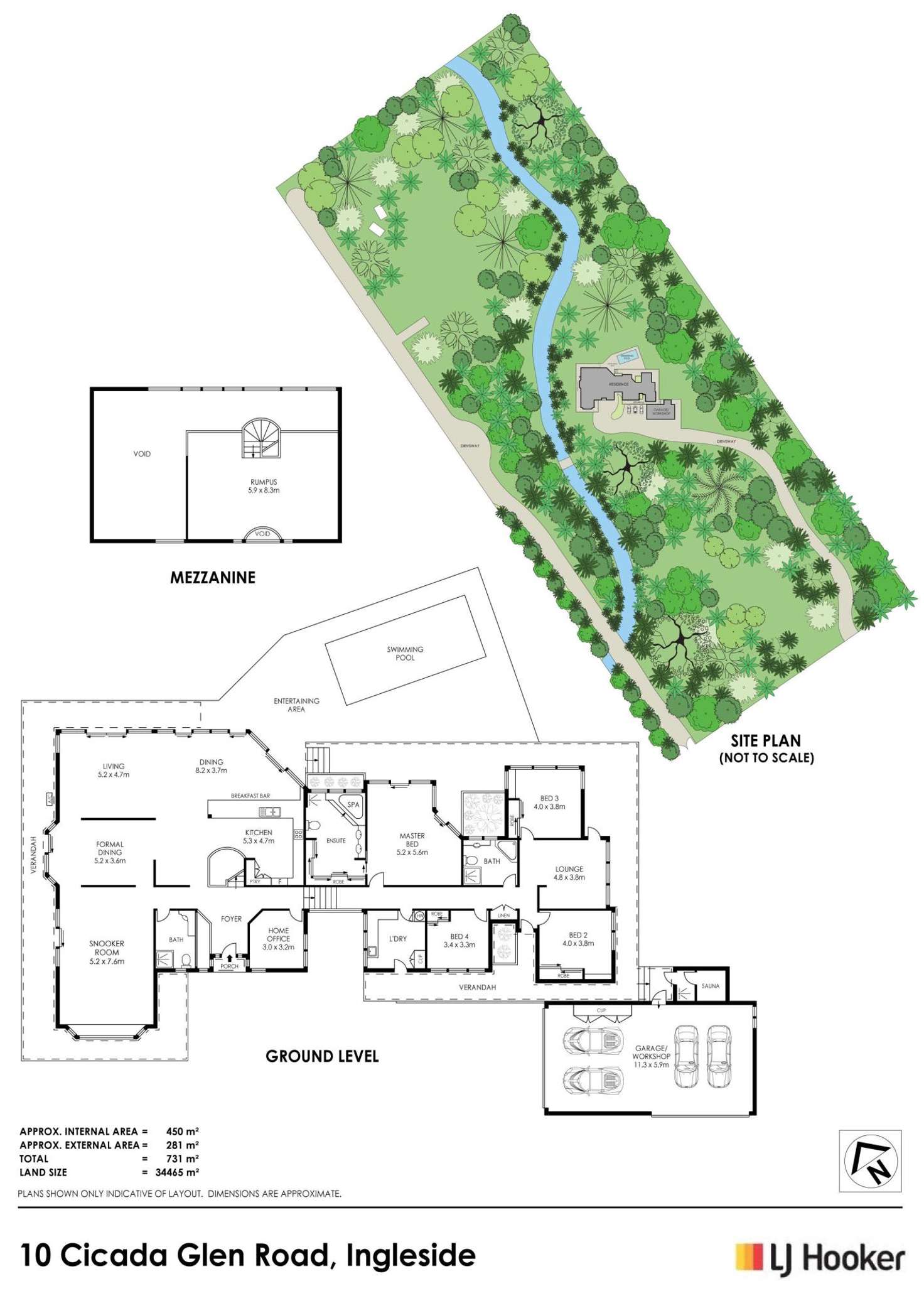 Floorplan of Homely house listing, 10 Cicada Glen Road, Ingleside NSW 2101