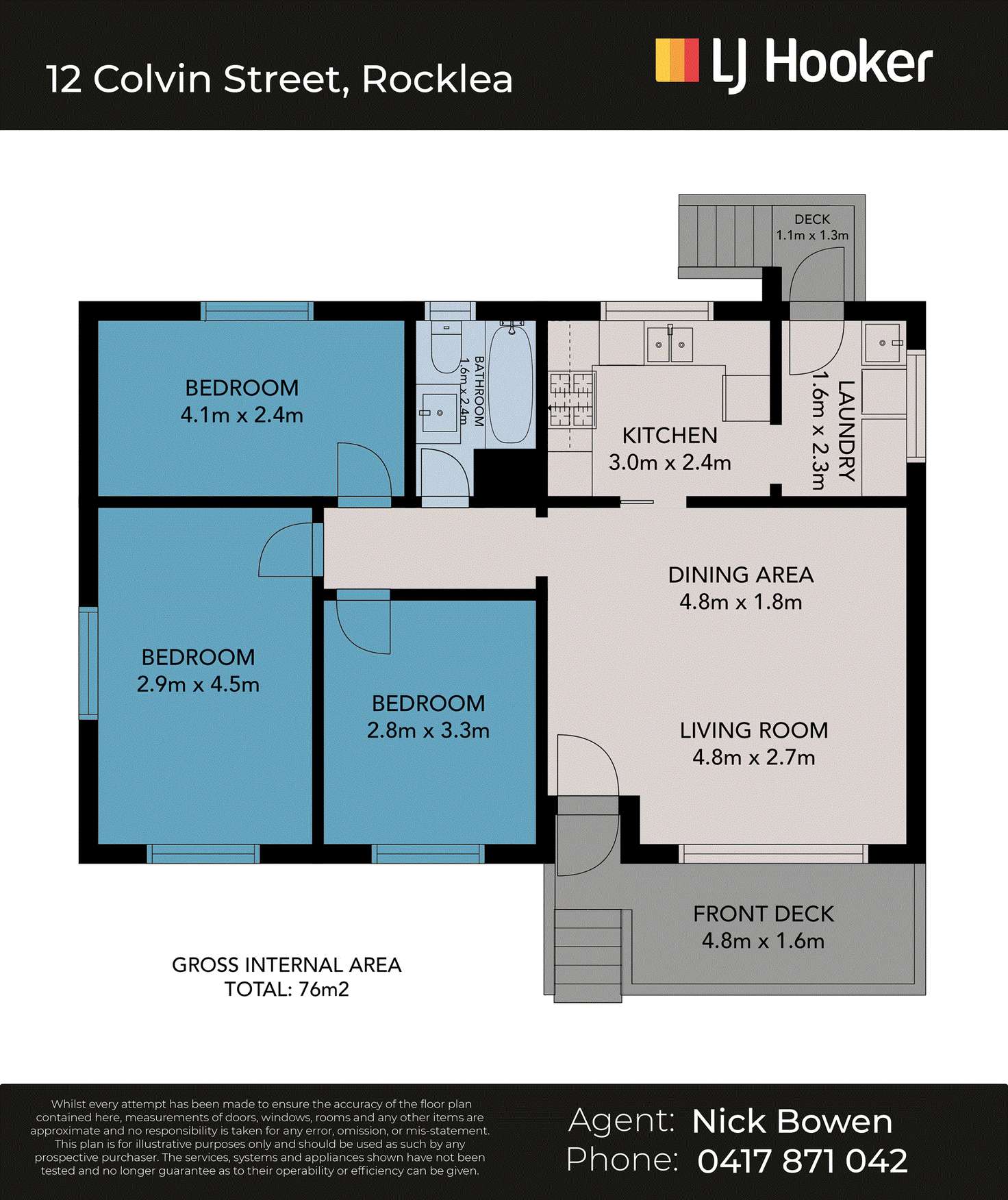 Floorplan of Homely house listing, 12 Colvin Street, Rocklea QLD 4106
