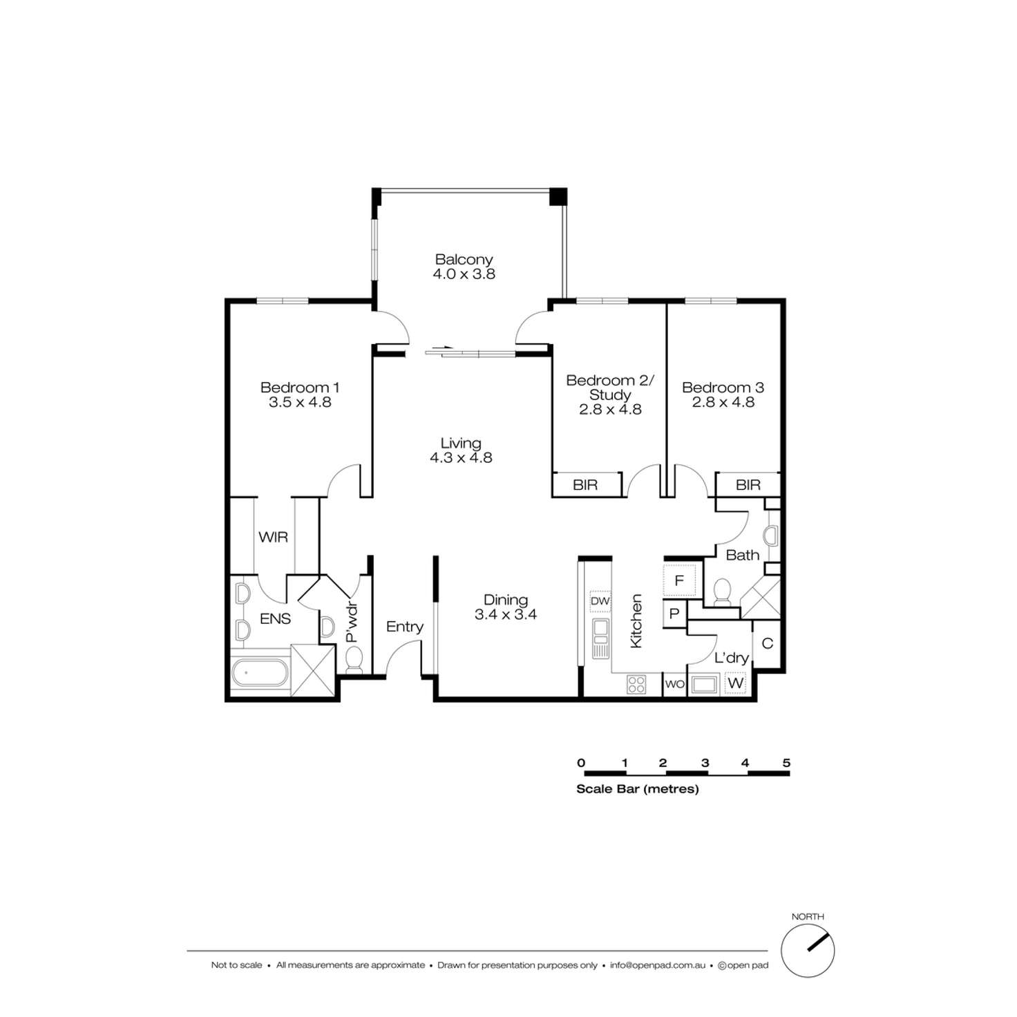 Floorplan of Homely apartment listing, 10/25 Haig Park Circle, East Perth WA 6004