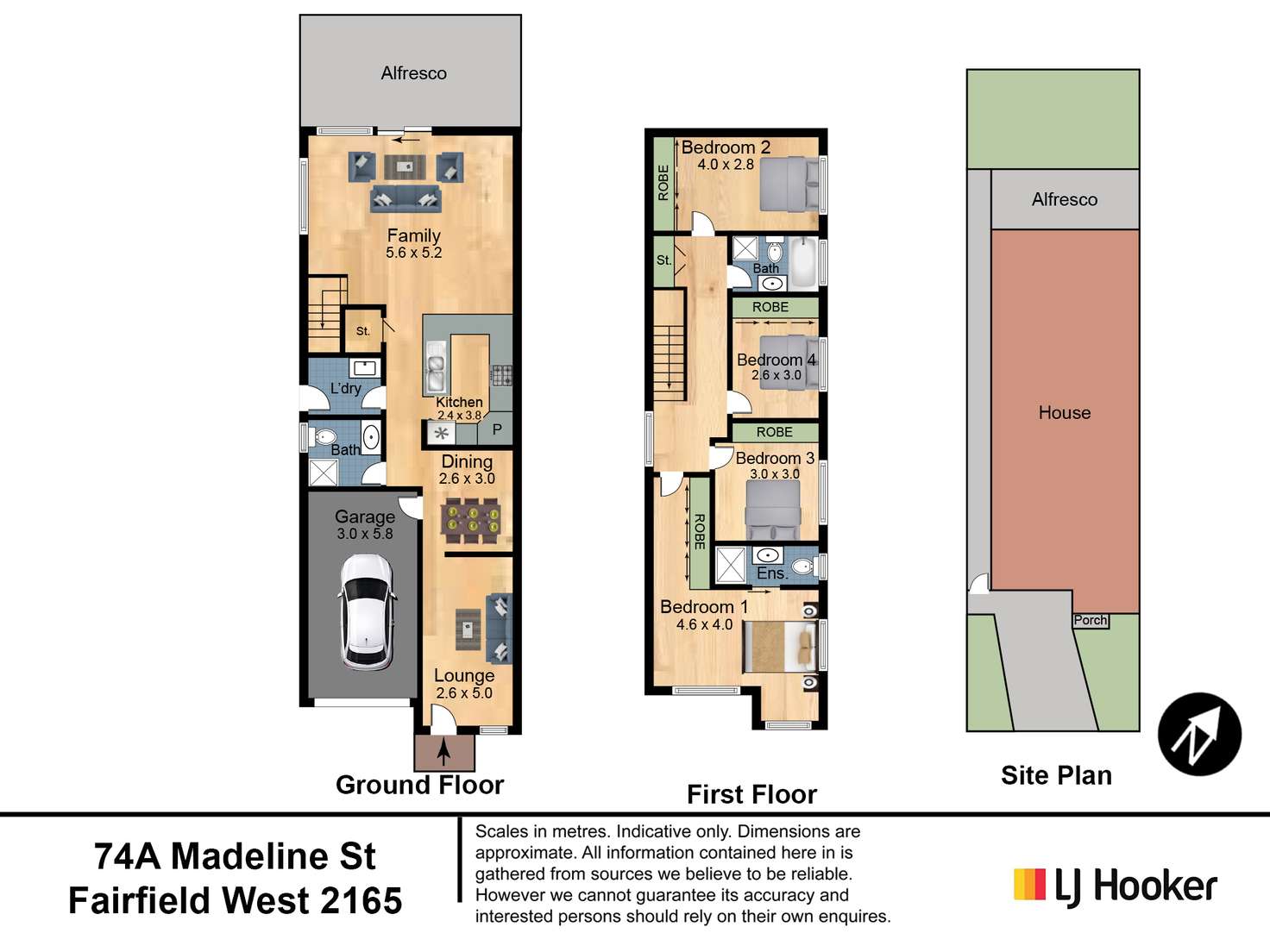 Floorplan of Homely house listing, 74A Madeline Street, Fairfield West NSW 2165