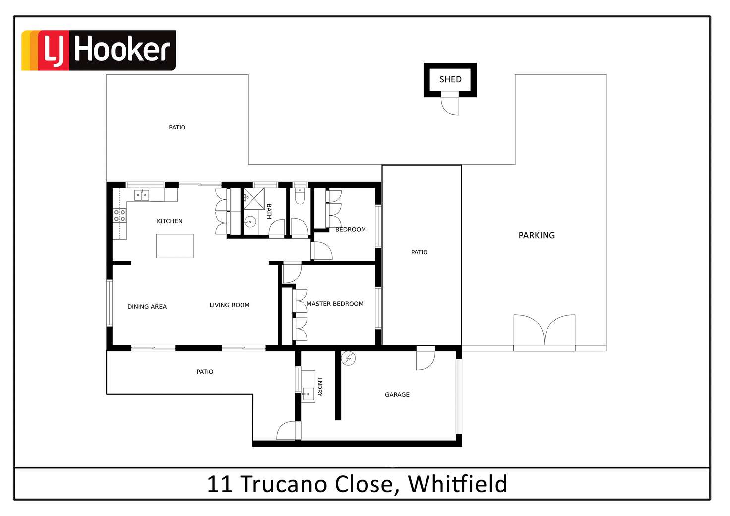 Floorplan of Homely semiDetached listing, 11 Trucano Close, Whitfield QLD 4870