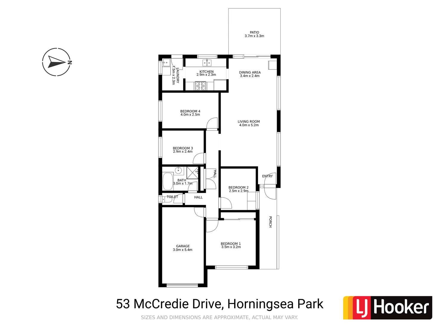 Floorplan of Homely house listing, 53 McCredie Drive, Horningsea Park NSW 2171