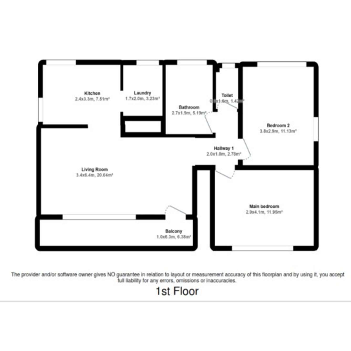 Floorplan of Homely unit listing, 3/94 Bold Street, Laurieton NSW 2443